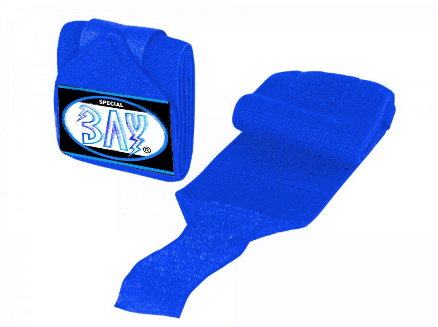 BAY-Sports Boxbandagen Wrist Wraps 65 cm Handbandagen Gewichtheben blau | Boxbandagen