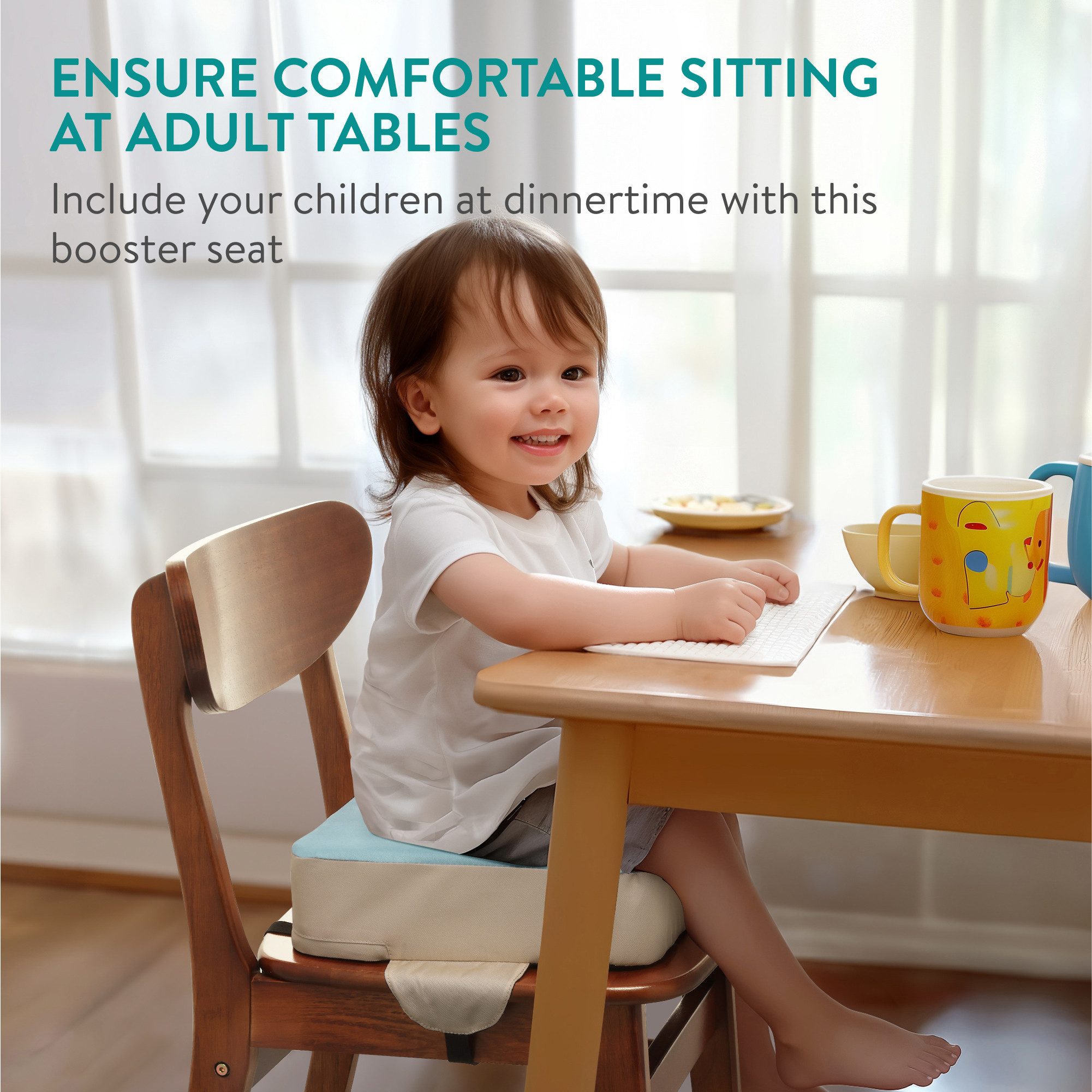 Navaris Kinder-Sitzauflage Navaris Kinder Sitzerhöhung Stuhl - Sitzerhöhung günstig online kaufen