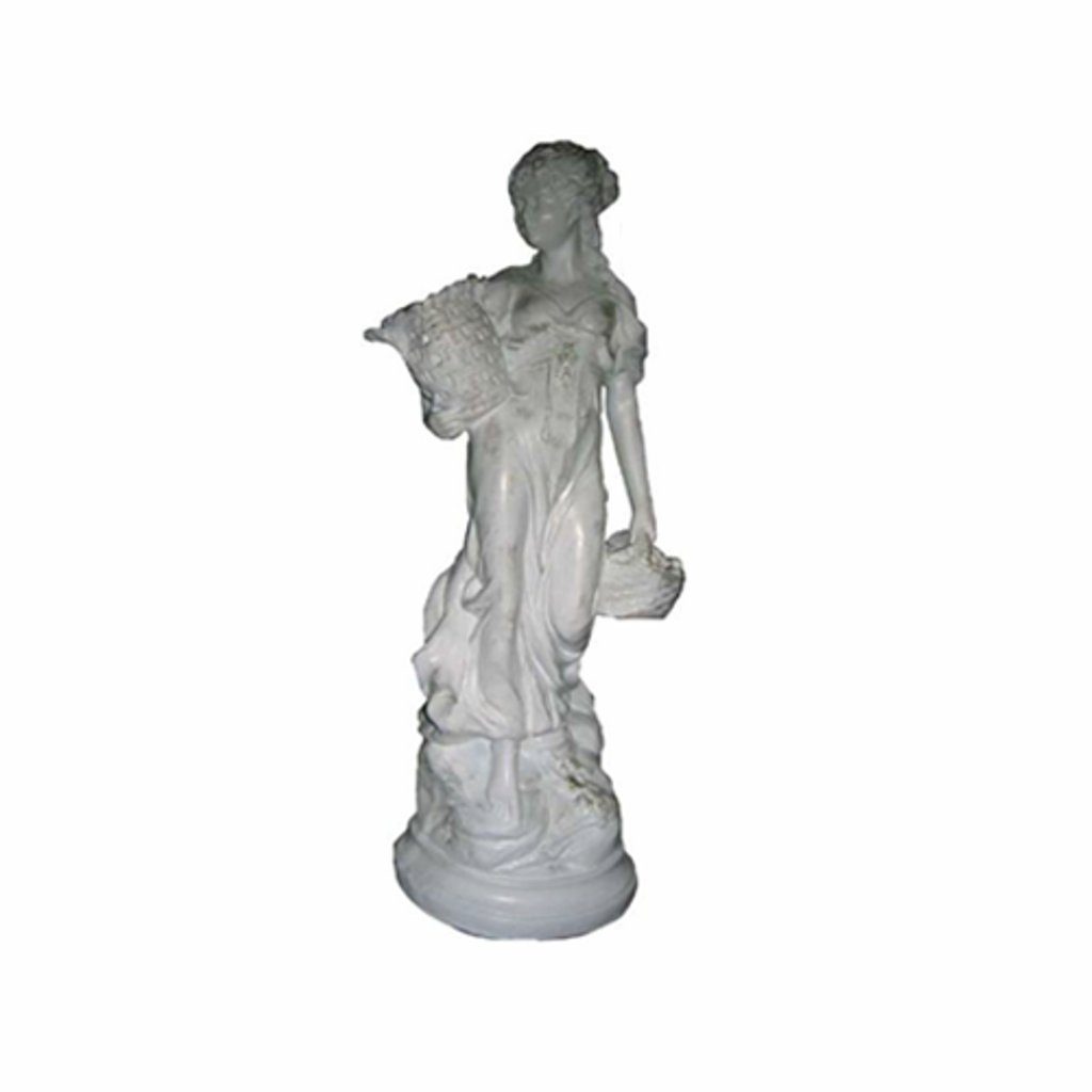 JVmoebel Dekofigur, Frau mit Korb Deko Figur Statue Skulptur 64 cm Figuren