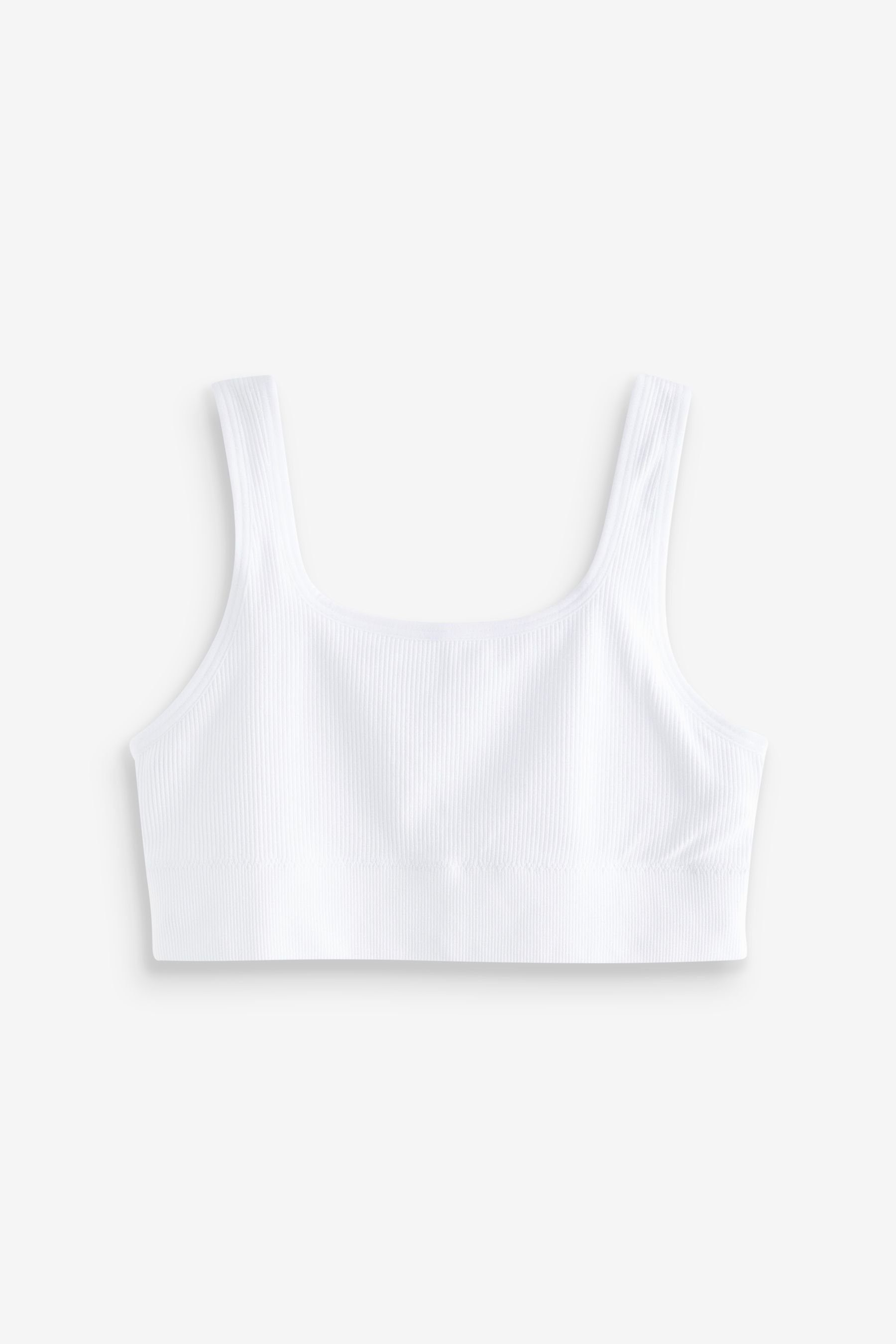 Next Crop-Top Nahtloses Bustier-Top 1er-Pack (1-tlg) White