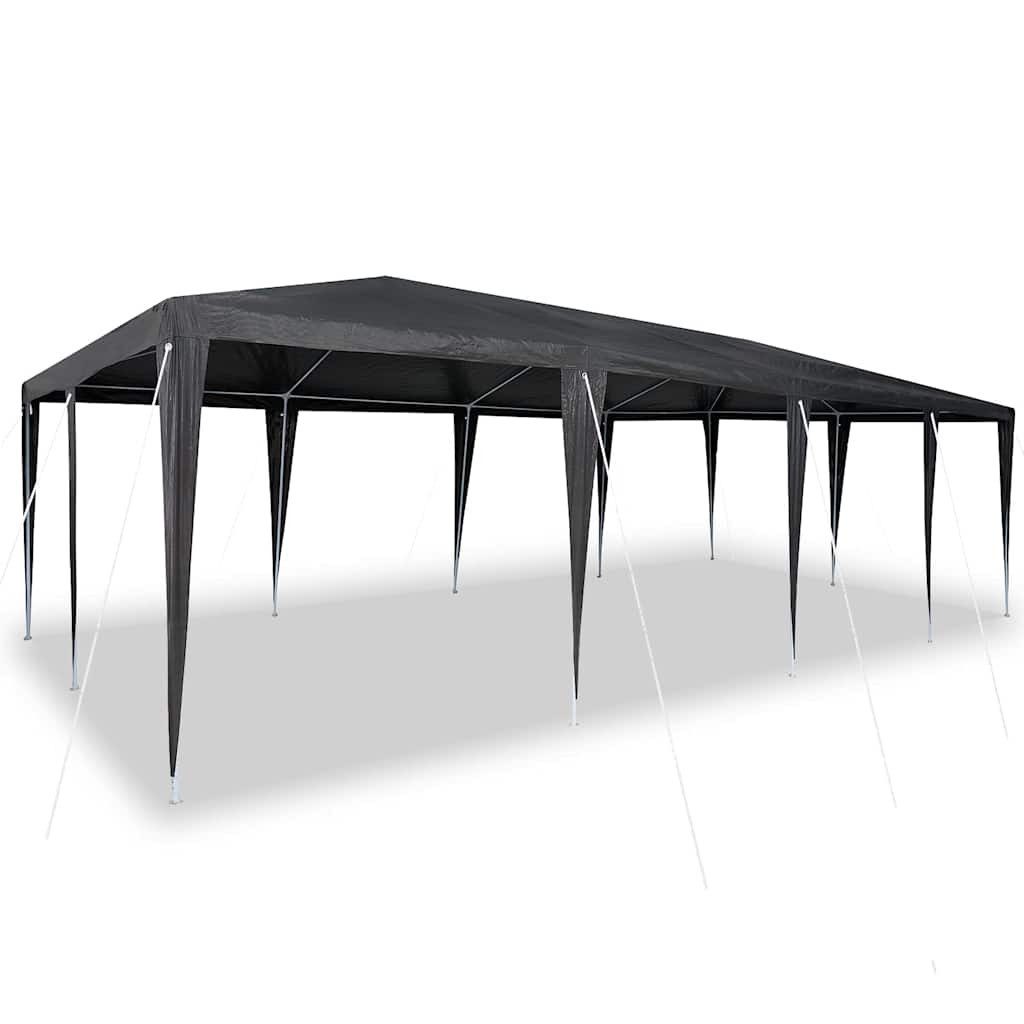 vidaXL Partyzelt Party-Zelt Anthrazit 800 x 400 x 266 cm Polyethylen und Stahl