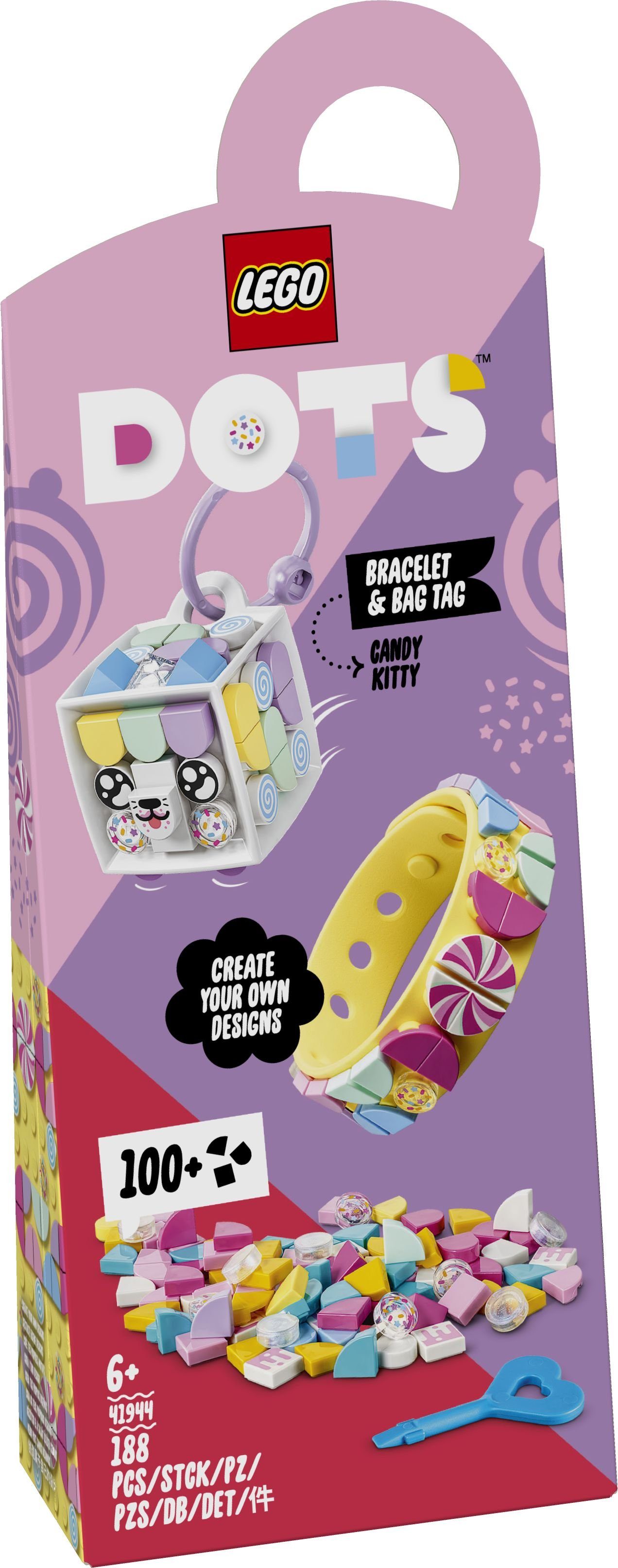 LEGO® Spiel LEGO DOTS 41944 - Candy Kitty Armband & Taschenanhänger