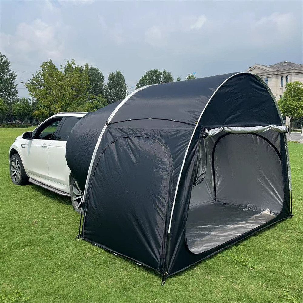 Insma Faltzelt Autovorzelt Fahrradzelt Bikerzelt Outdoor Campingzelt, Personen: 3, mit Vordach, Kofferraum Erweiterung, Sonnenschutz, 3x1,5x2,1m