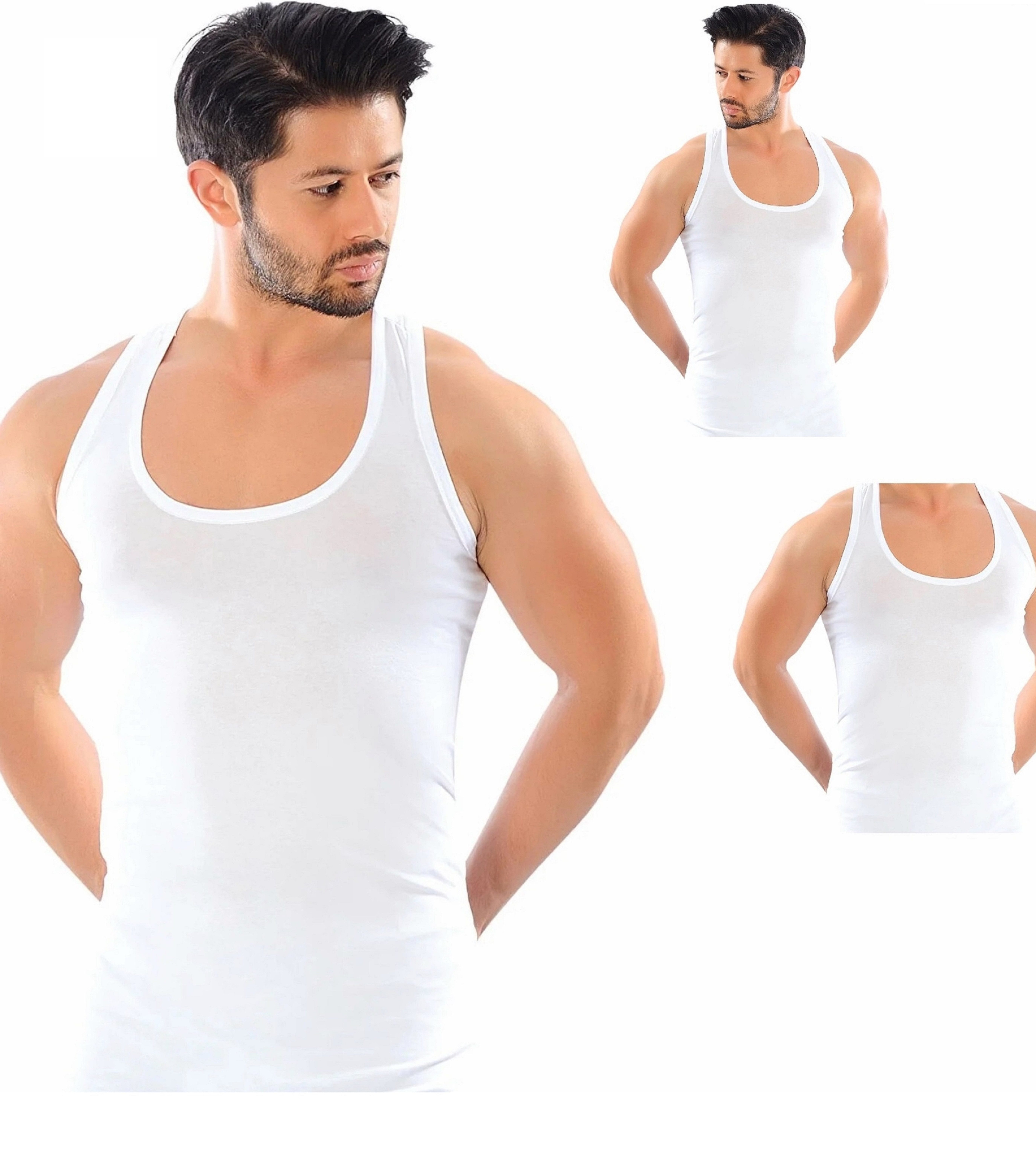 DDOnlineShop Unterhemd 6er Sparset Tank-Top für Herren, 100% Baumwolle (100 günstig online kaufen