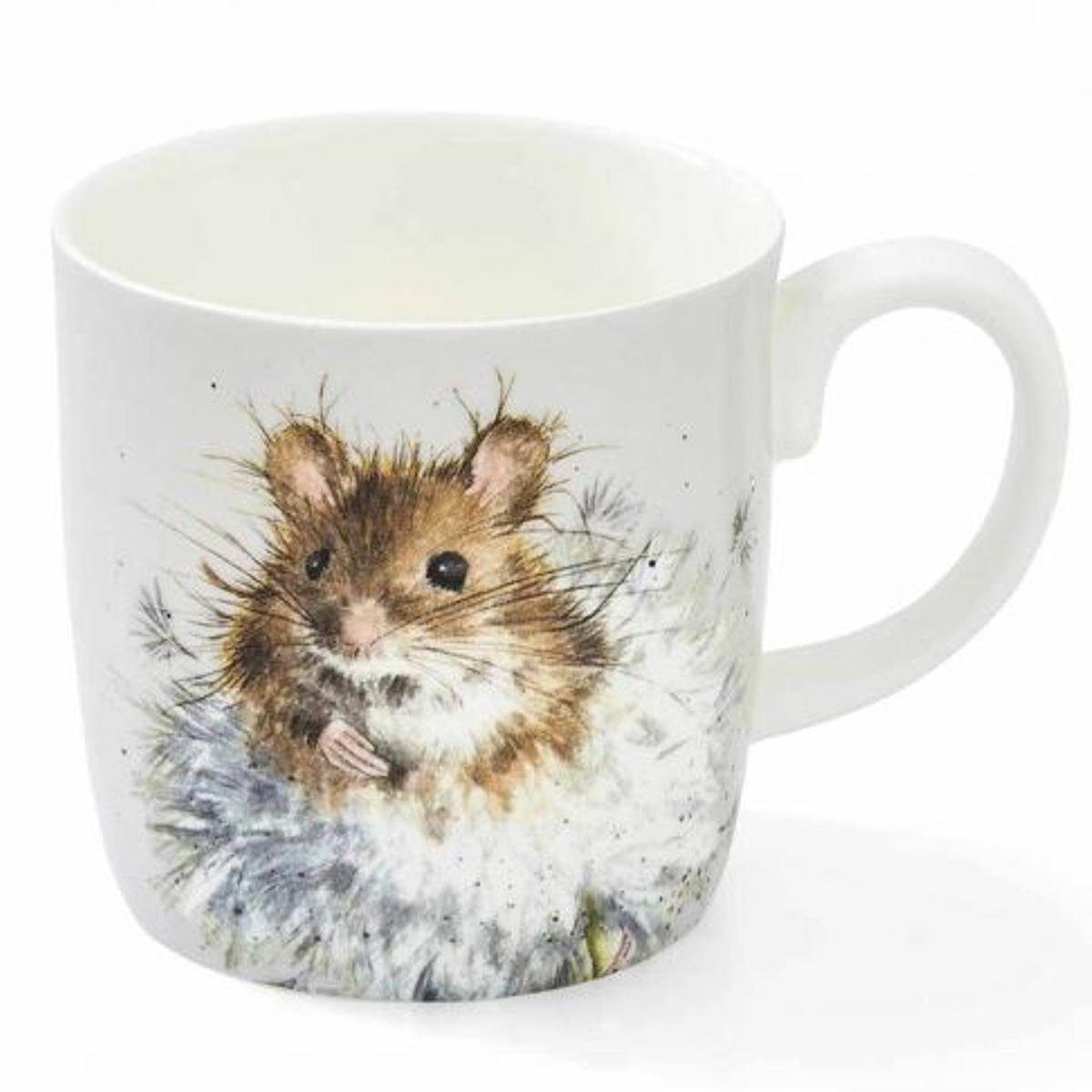 Wrendale Кружки Wrendale Designs Porzellan-Becher Land-Maus Pusteblume, ca. 400 ml, Porzellan