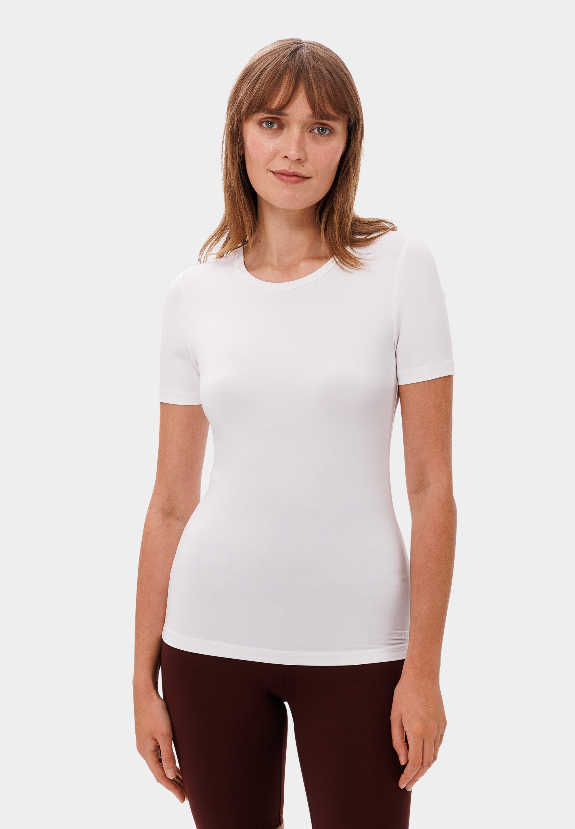 Les Lunes T-Shirt ANNIE T-Shirt Slim Fit Slim Fit Shirt, figurbetont, klassisch, Basic