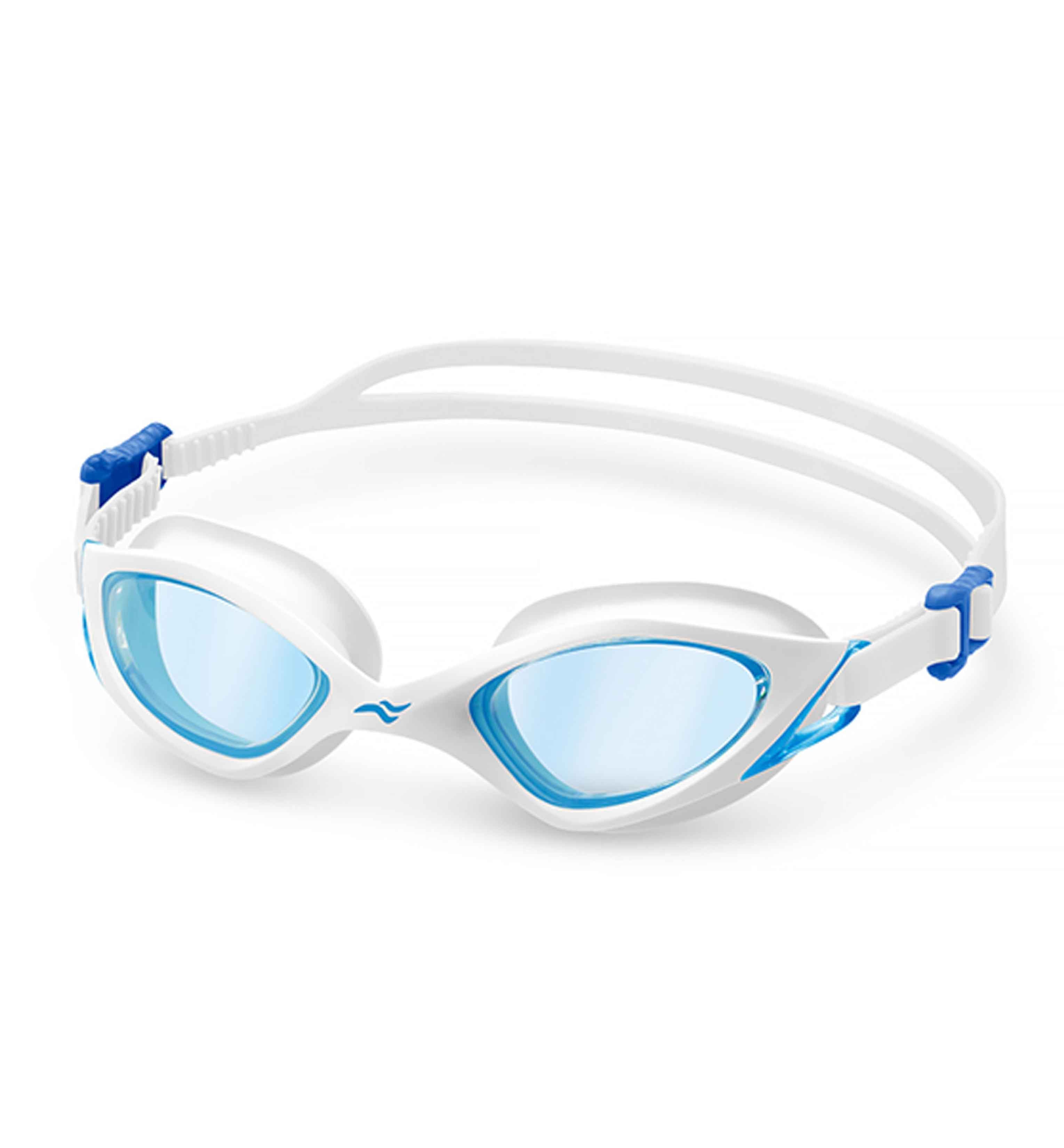 Aqua Speed Schwimmbrille Serenity Wasserbrille verspiegelt weiß – UV-Schutz & Spiegelglas, Breites Sichtfeld & sanfte Abdichtung – für jedes Schwimmlevel