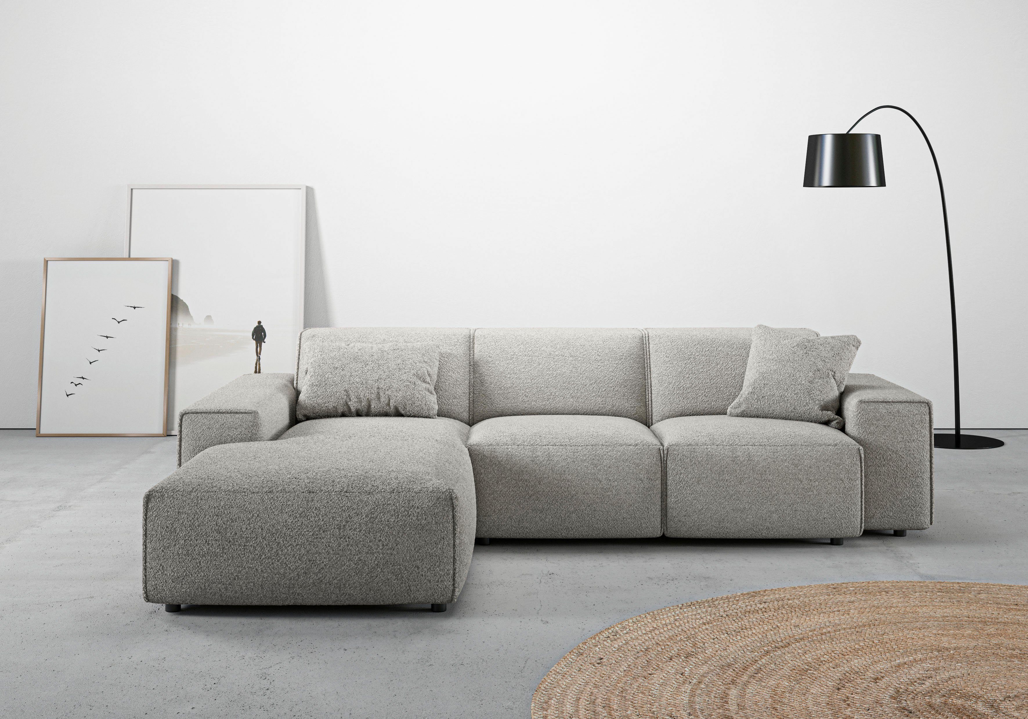 andas Ecksofa "Glimminge L-Form auch in Breitcord, Feincord + Easy care-Bez günstig online kaufen