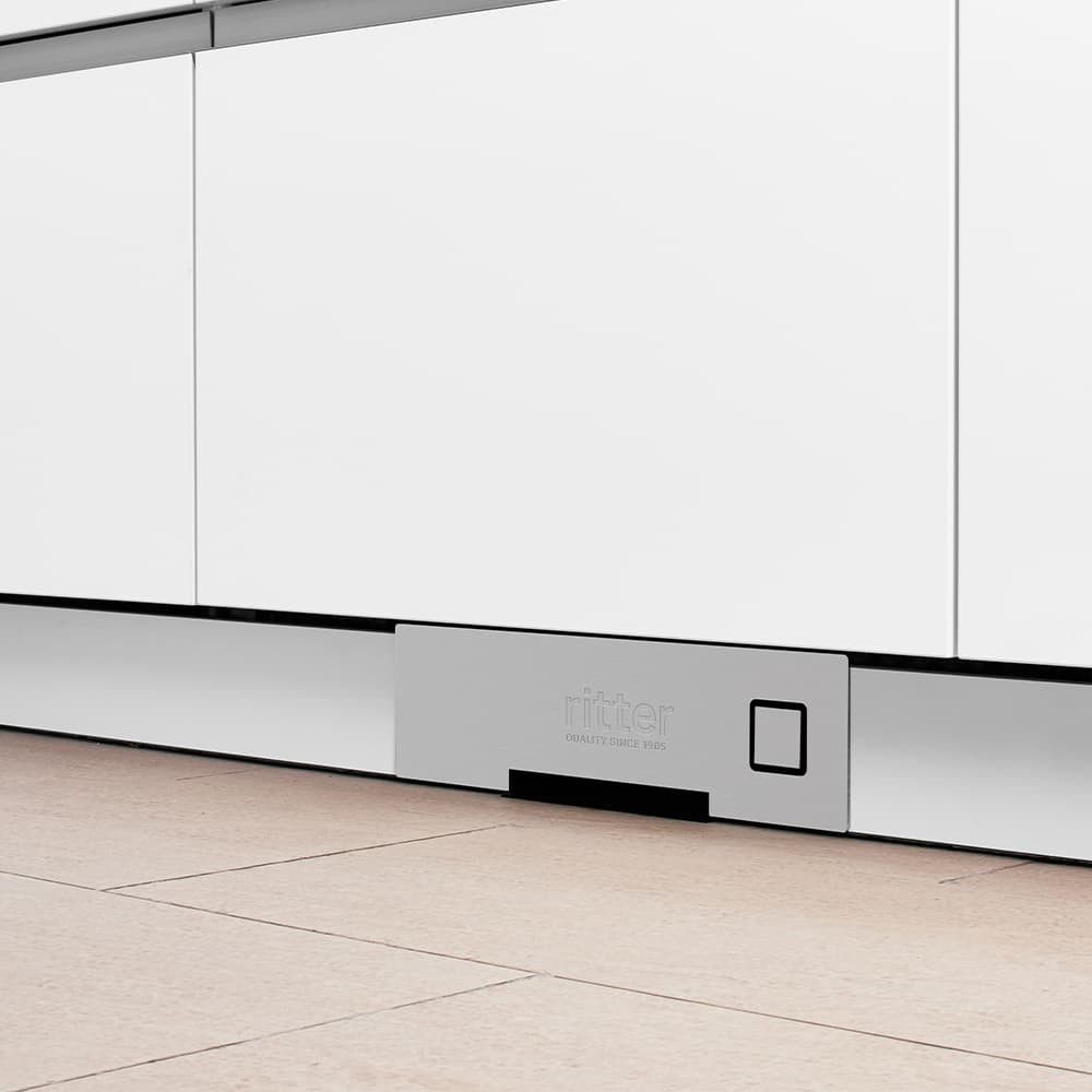 ritter Staubabsauger Einbau-Sockelsauger SES 10, Edelstahloptik, 940.000