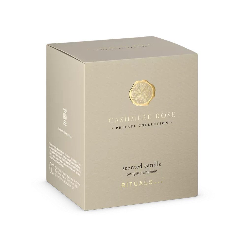 Rituals Duftkerze Rituals Cashmere Rose Scented Candle 360g. (1-tlg), Luxuriöse Duftkerze mit Cashmere Rose Duft