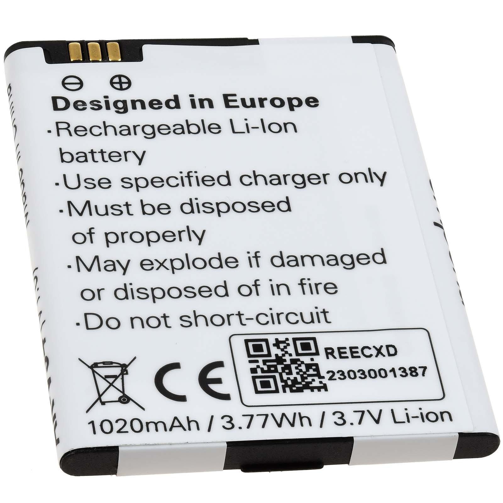 Emporia Akku für Emporia V34 Typ AK-V34 Handy-Akku 940 mAh (3.7 V)