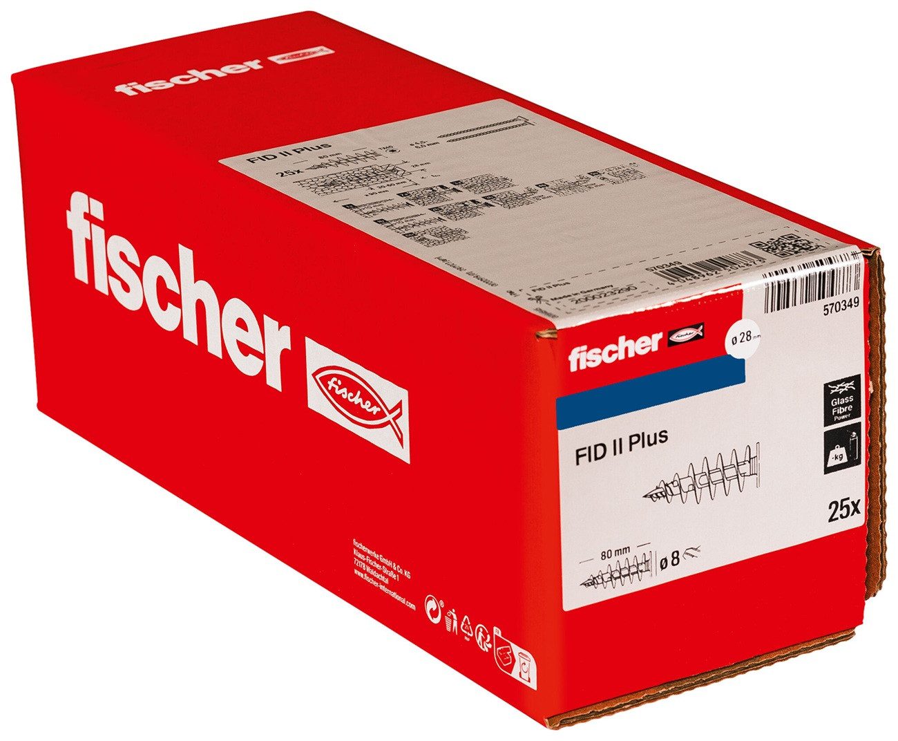 fischer Dämmstoffdübel FID II Plus für WDVS 4,5-6,0 mm Schrauben 25 Stk., (25-tlg) – Bild 5 von 5