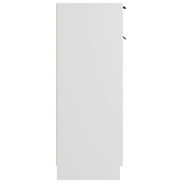 vidaXL Badezimmer-Set Badschrank Weiß 32x34x90 cm Holzwerkstoff