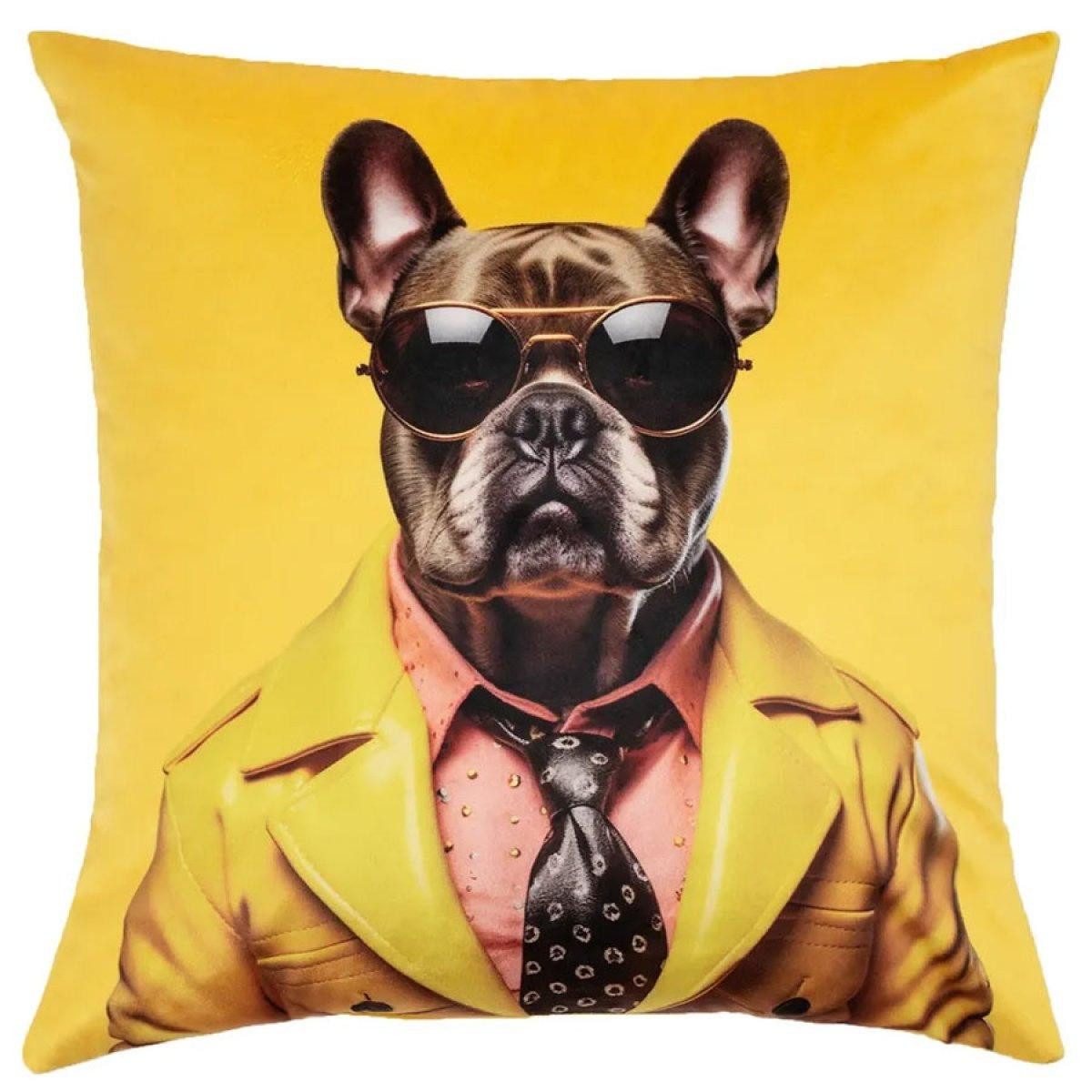 PAD Kissenhülle Kissenhülle Hund Pablo Gelb (45x45cm)