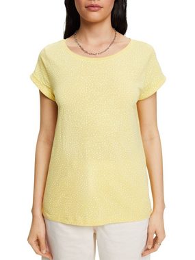 edc by Esprit T-Shirt T-Shirt mit Allover-Muster (1-tlg)