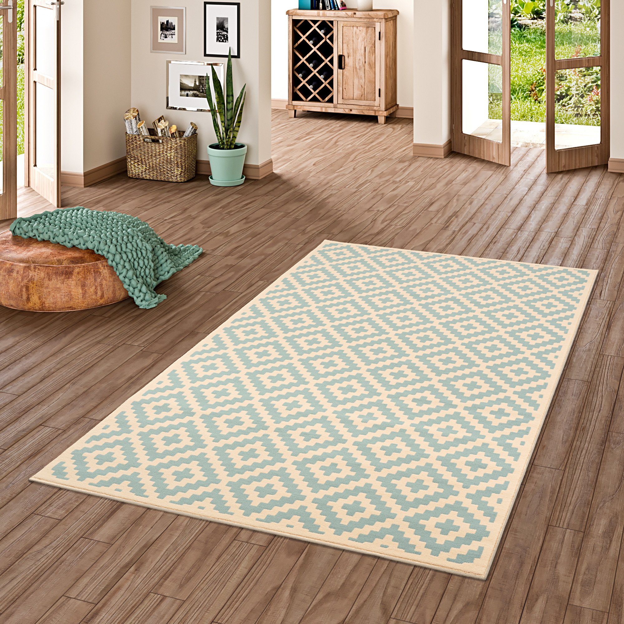Pergamon Designteppich Designer Kurzflor Teppich Moderne günstig online kaufen