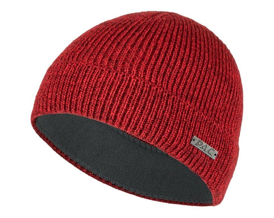 P.A.C. Strickmütze Macada Beanie red | Strickmützen