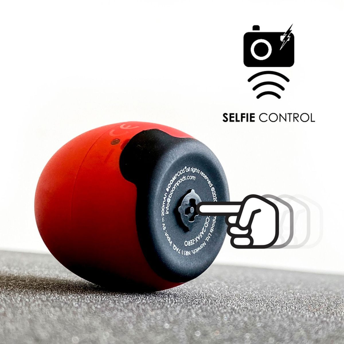 Boompods Zero Red Portable-Lautsprecher