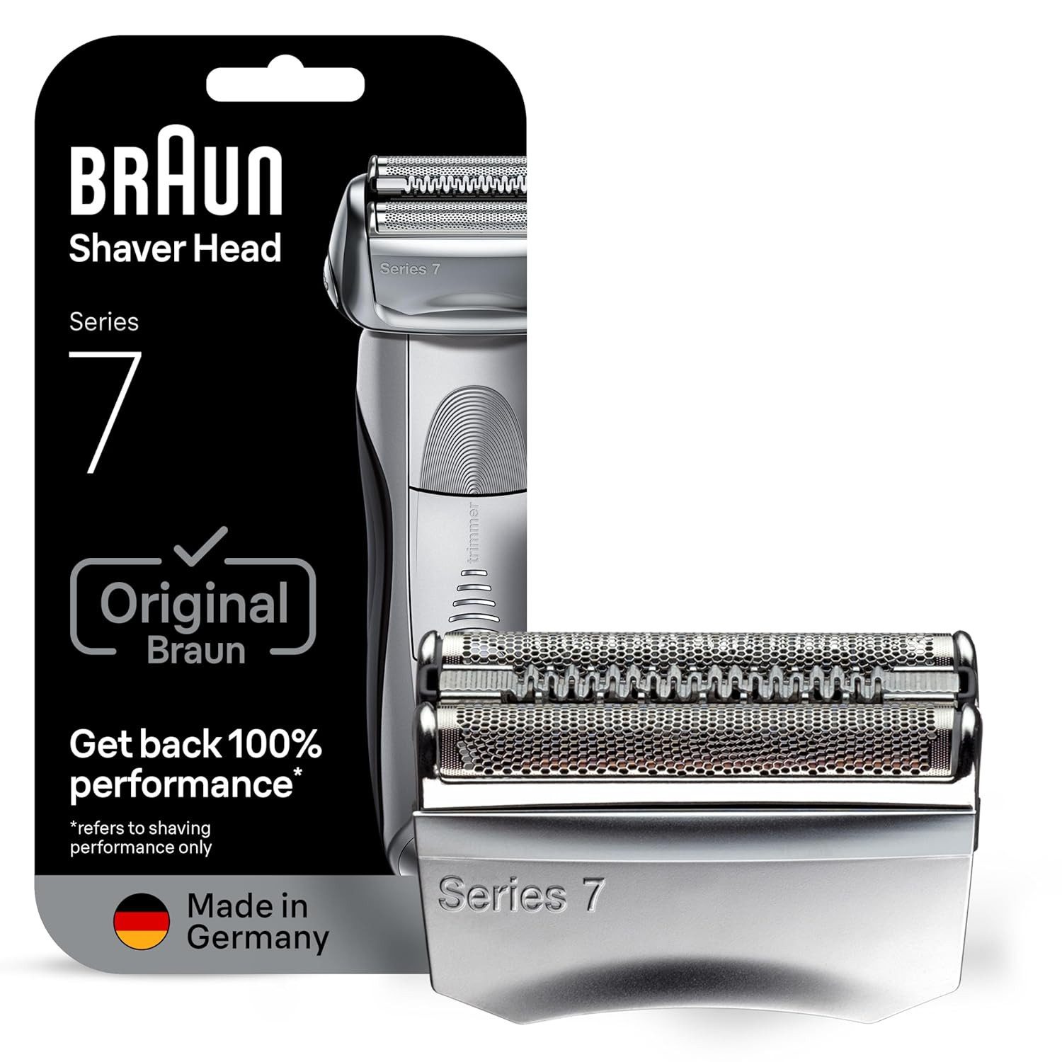 Braun Ersatzscherköpfe Ersatzscherteil Series 7 70S, Ersatzscherteil / Scherkopf-Set, 1 St., 1x Braun Series 7 70S Ersatzscherteil, Original Braun Ersatzscherteil, einfacher Austausch