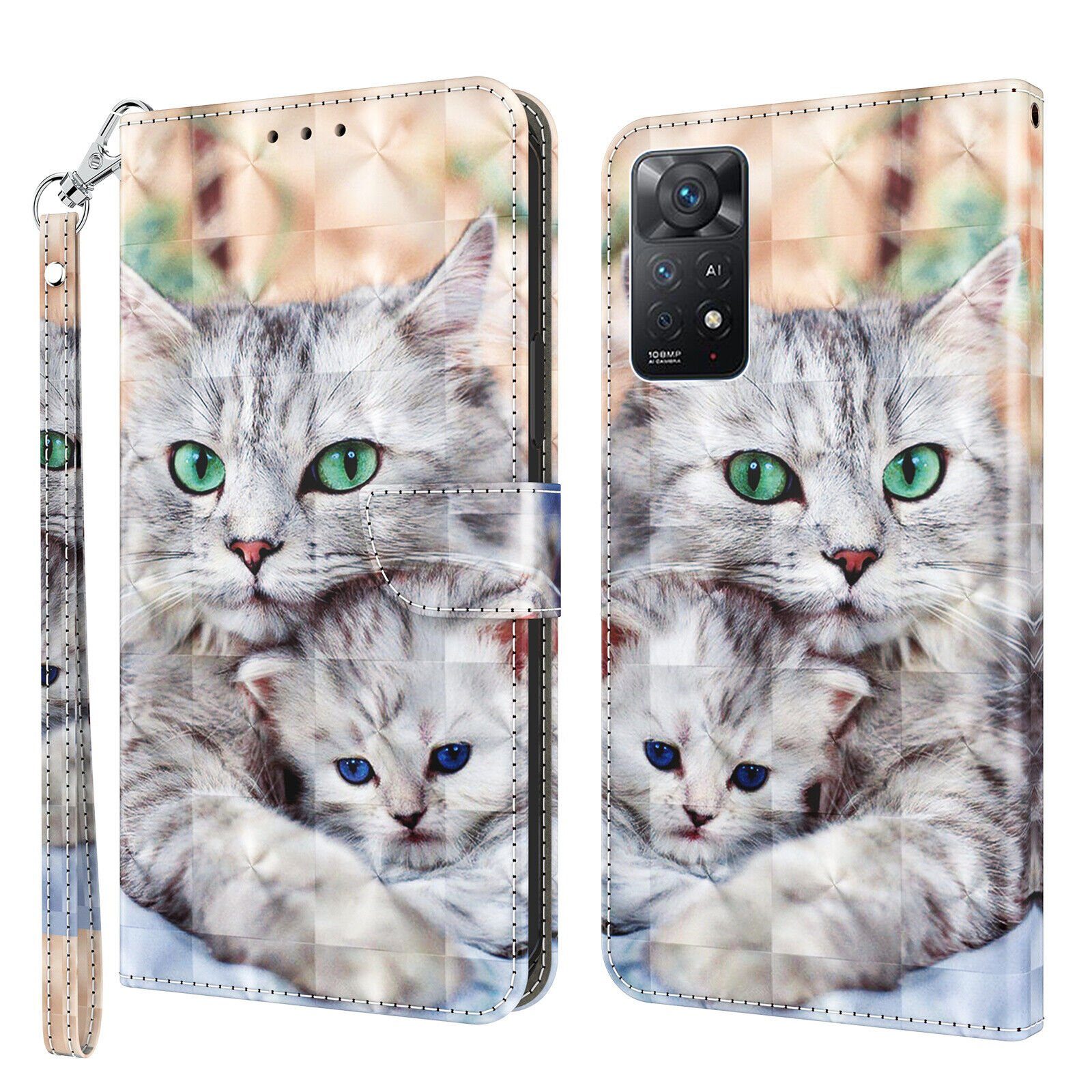 CLM-Tech Handytasche Hülle für Xiaomi Redmi Note 11 / 11S Tasche aus ...