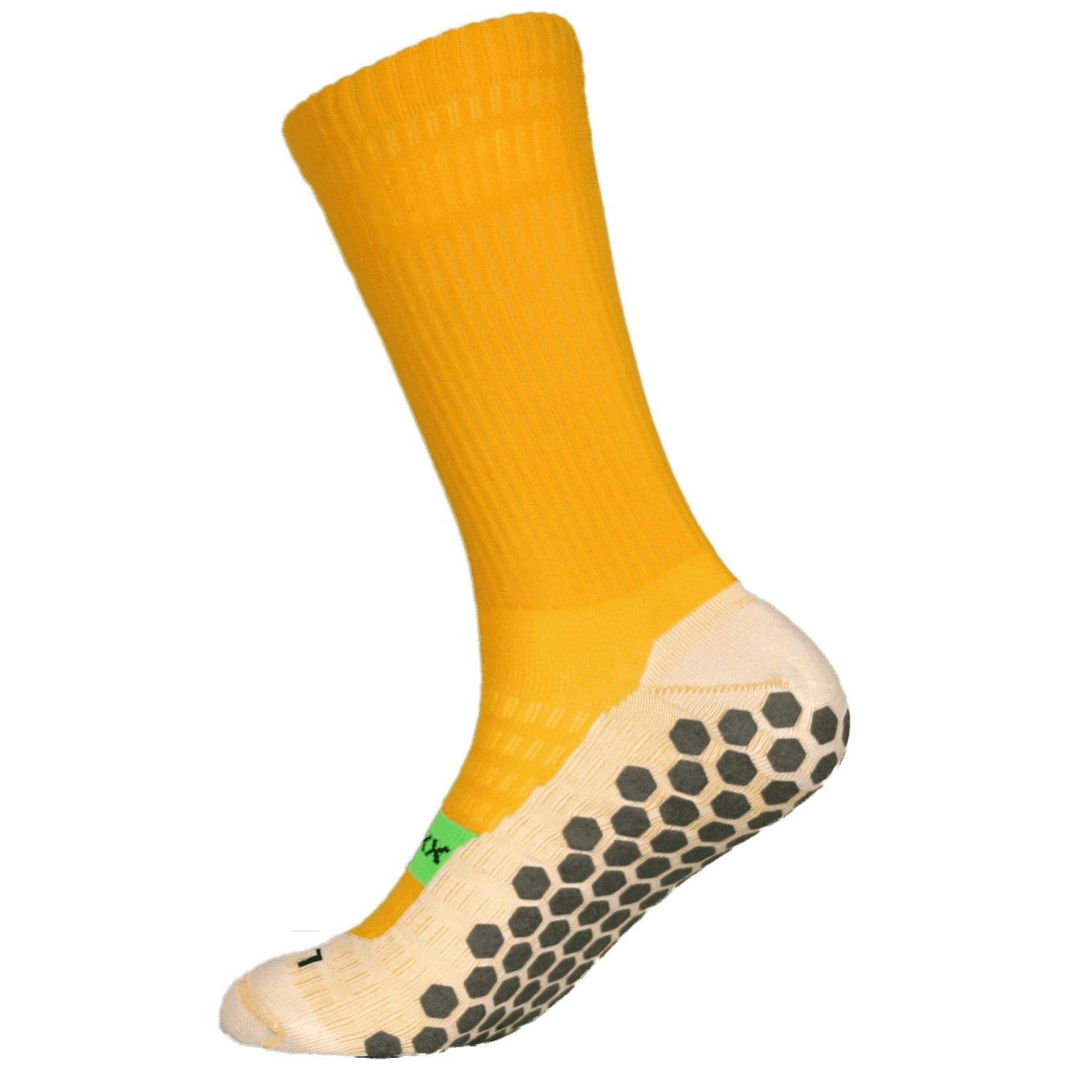 Shoesoxx Sportsocken Crew Cushion (Silikonstreifen, maximaler Halt im Schuh) gelb Herren