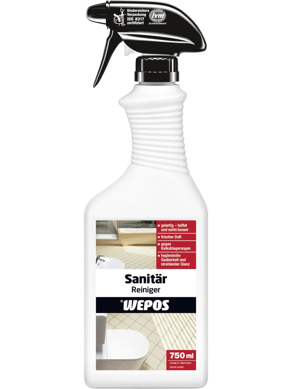 WEPOS CHEMIE GMBH Wepos Sanitärreiniger 750 ml Badreiniger