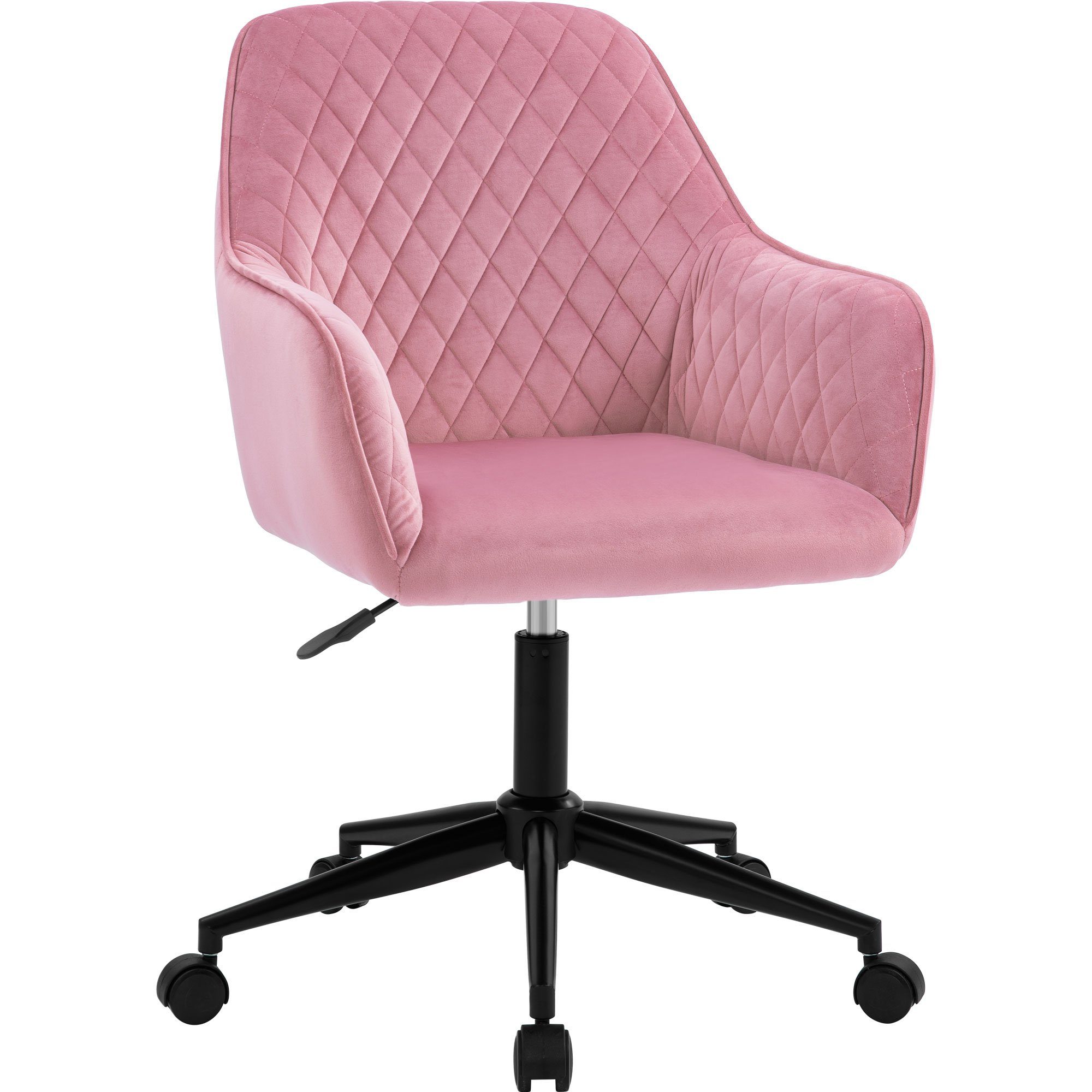 Flieks Drehstuhl Komfort, Ergonomisch Samt Bürostuhl Schreibtischstuhl Computerstuhl