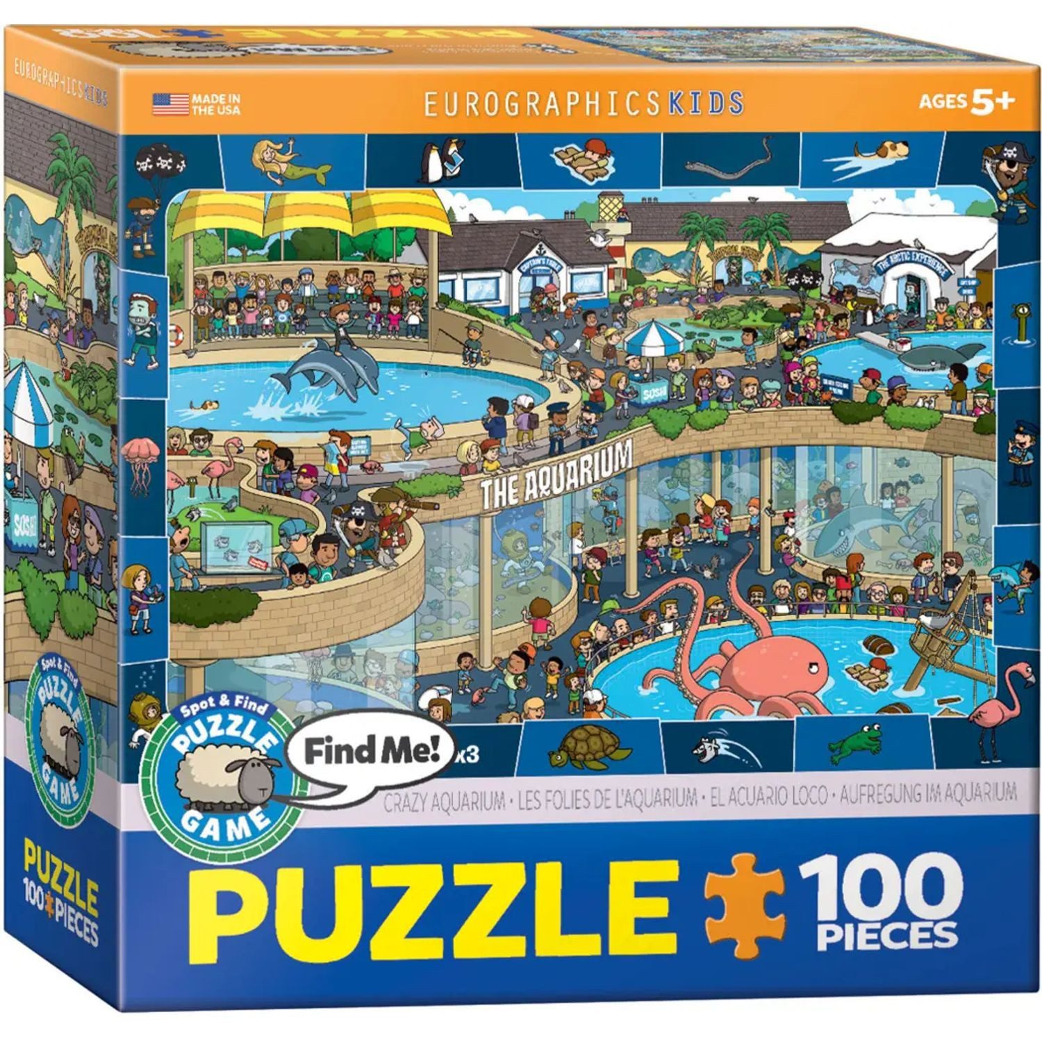 EUROGRAPHICS Puzzle EG-Crazy Aquarium, 199 Puzzleteile