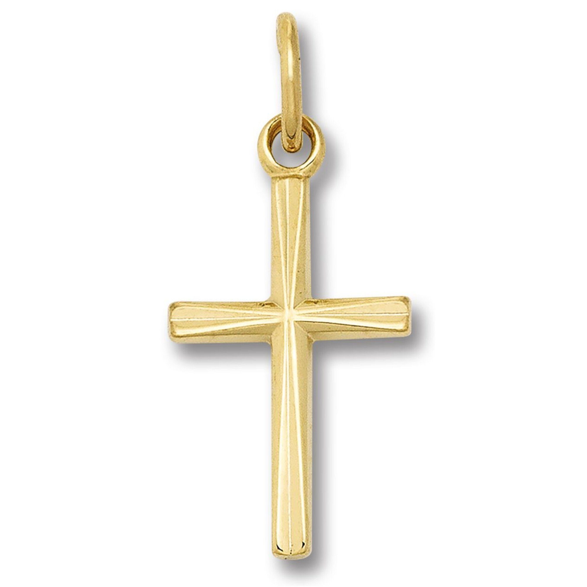 jähriger Schmuck, Schmuck 333 Kettenanhänger Gold Tradition ONE mit Gelbgold, Anhänger Damen vom 70 Hersteller aus ELEMENT Kreuz