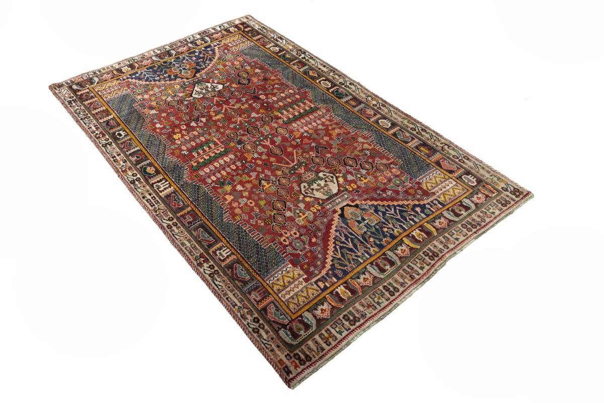Orientteppich Shiraz 163x255 / Orientteppich Perserteppich, mm Handgeknüpfter Nain rechteckig, Höhe: Trading, 10