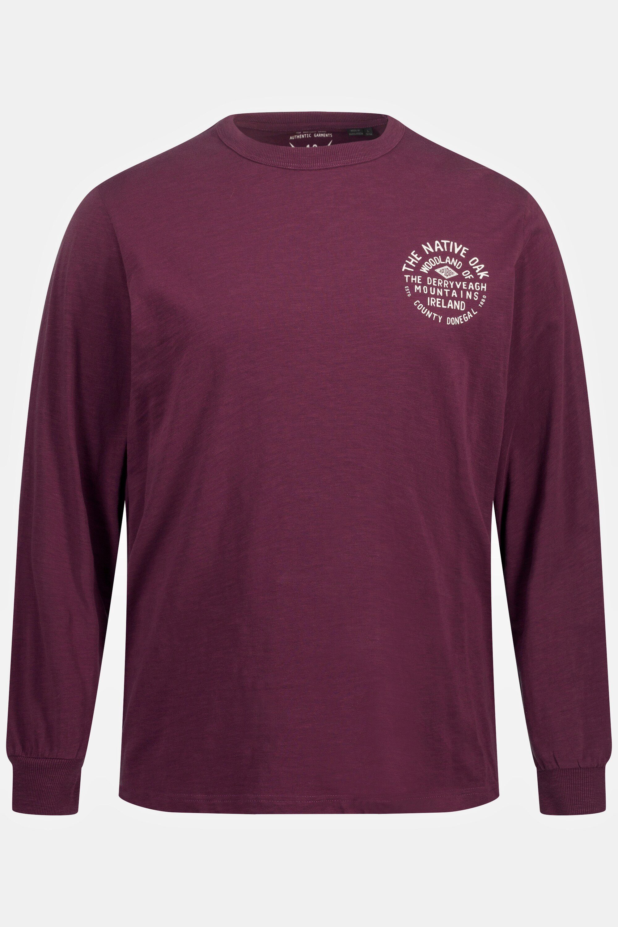 T-Shirt Rundhals Print JP1880 Flammjersey Langarmshirt