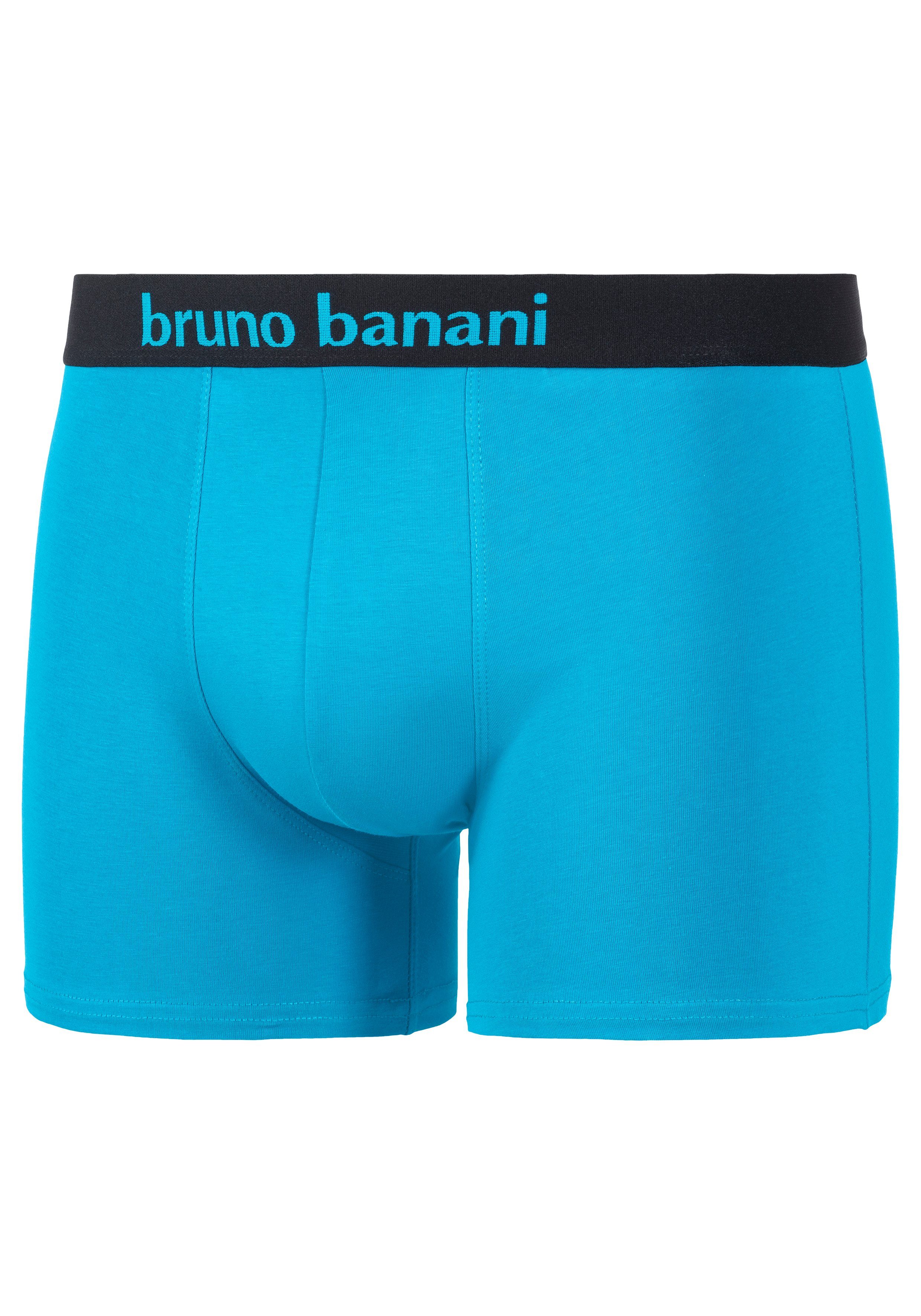 Bruno Banani Boxer 2-St) Webbund mit Flowing Logo (Packung
