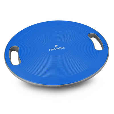 Navaris Balanceboard Balance Board mit Griff, Therapie Kreisel Wackelbrett, Ø 40cm