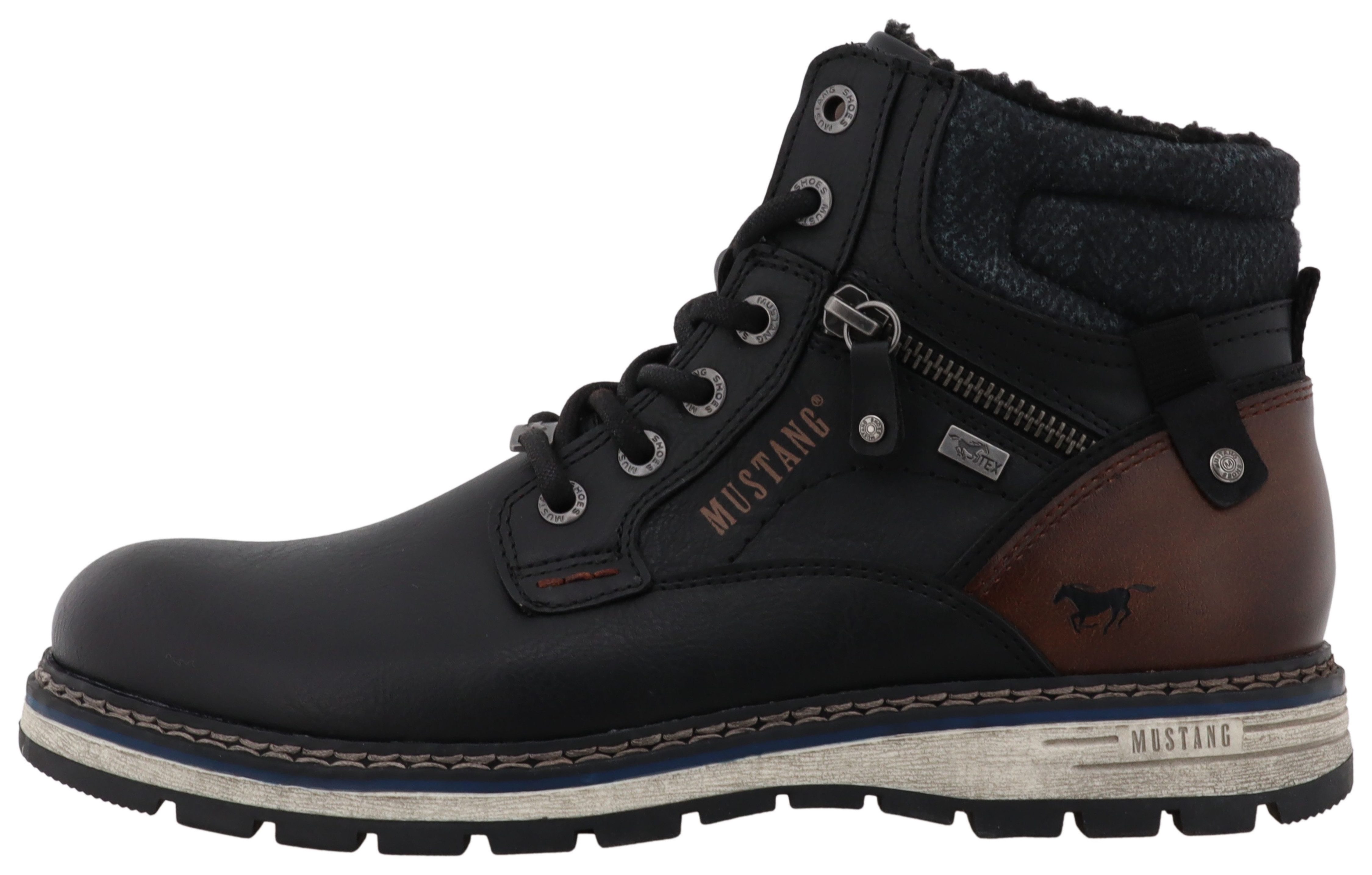 Mustang Shoes Mariko Winterboots Workerboots, Schnürboots mit TEX-Ausstattung