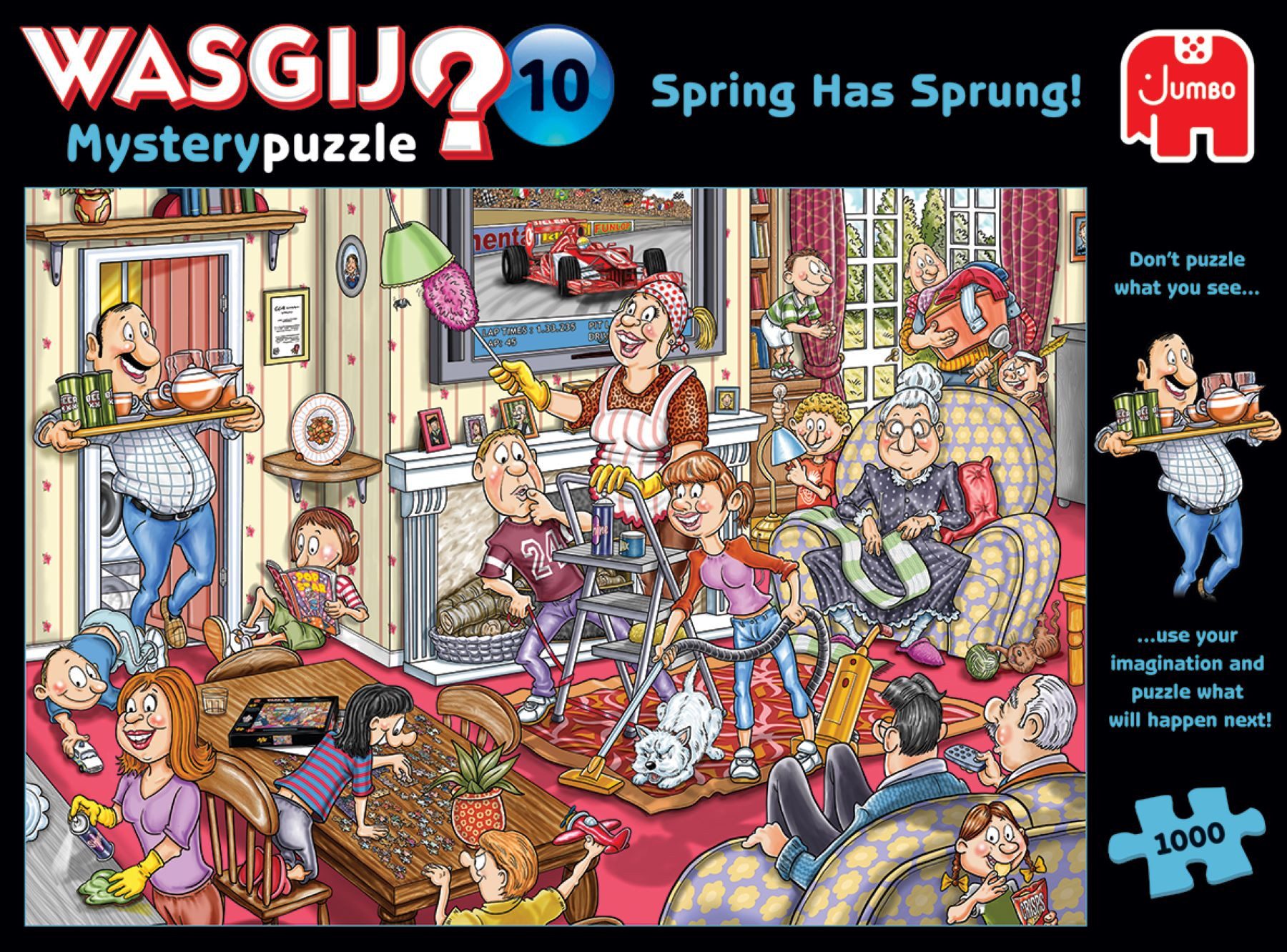 Jumbo Spiele Puzzle Wasgij Mystery 10 Spring has Spung! 1000 Teile Puzzle, günstig online kaufen