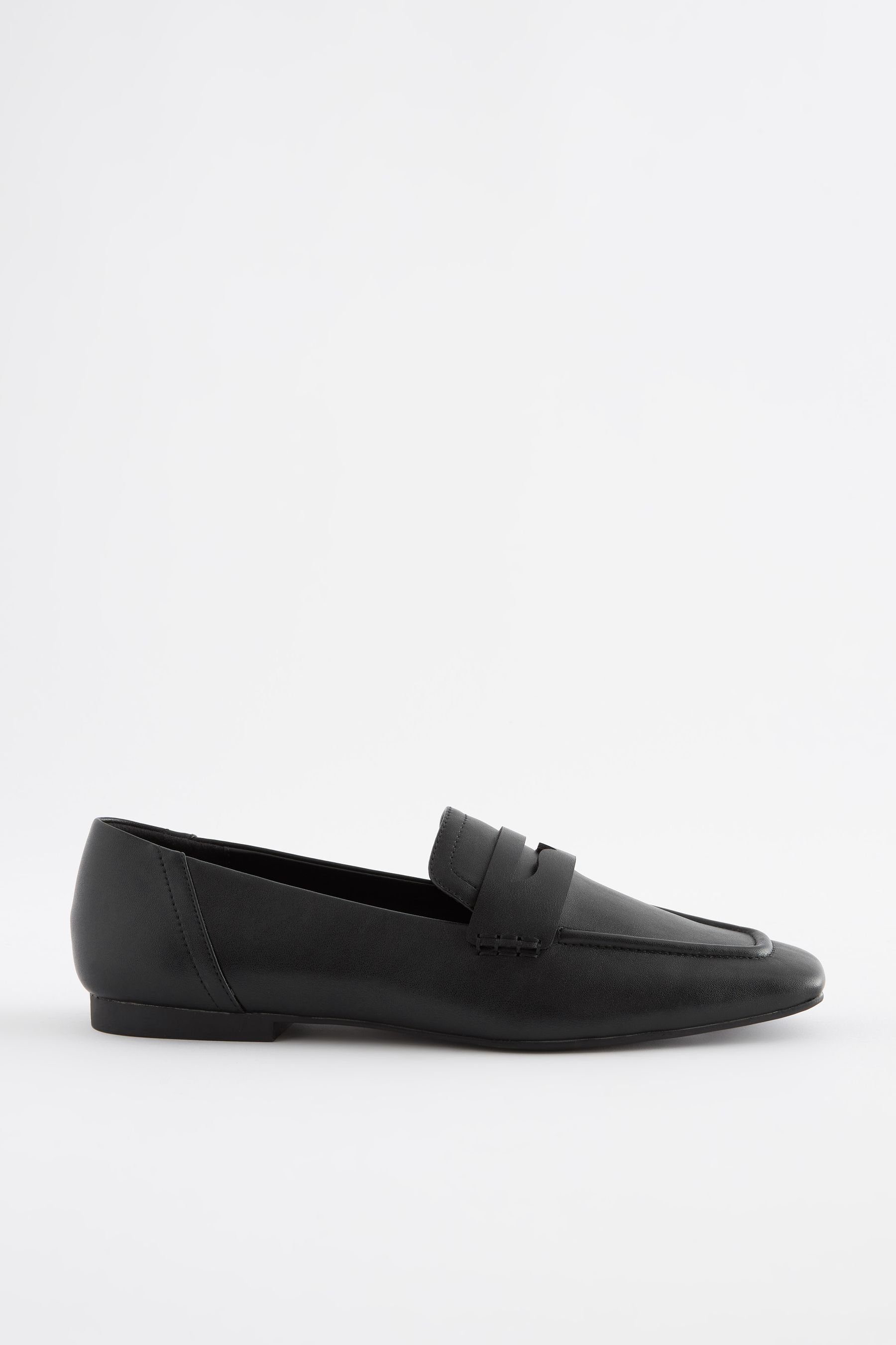 Next Forever Comfort® Loafer mit eckiger Zehenpartie Loafer (1-tlg) Black