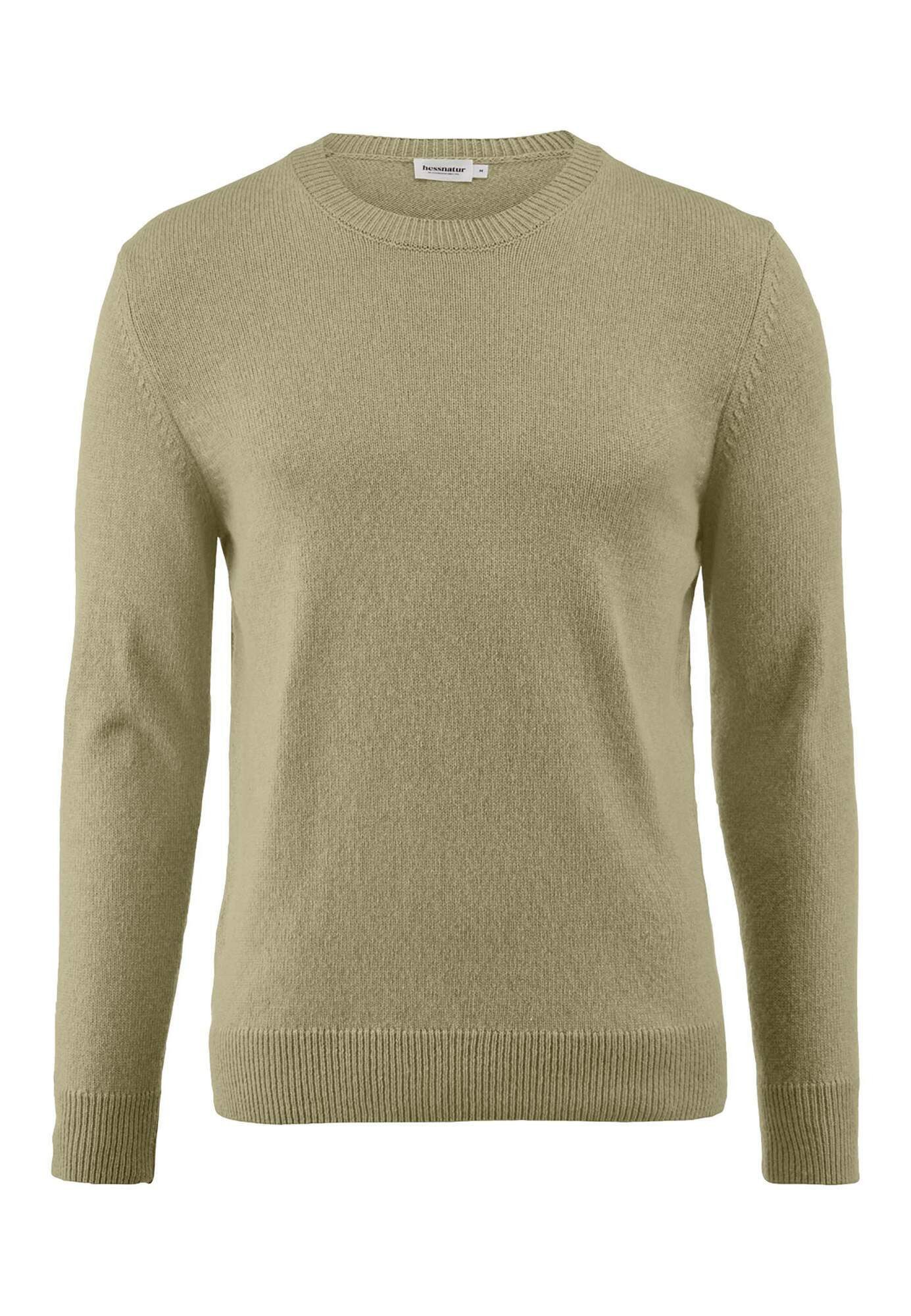 Hessnatur Strickpullover Regular aus Bio-Merinowolle mit Bio-Baumwolle (1-tlg)