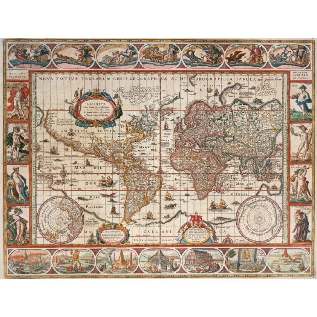 Ravensburger Puzzle RAVENSBURGER Puzzle Weltkarte 1650, 2000 Teile, Puzzleteile