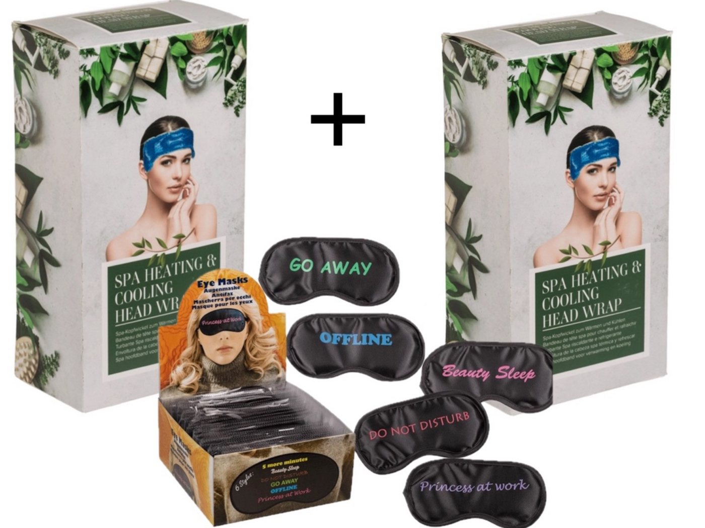 LK Trend & Style Kühlpad Kühlmanschette Stirnband für den Kopf, richtig gut auch für Mückenstiche 3-tlg., Set-Preis bei 2 Stück, wohltuende Kälte kann Migräne mildern