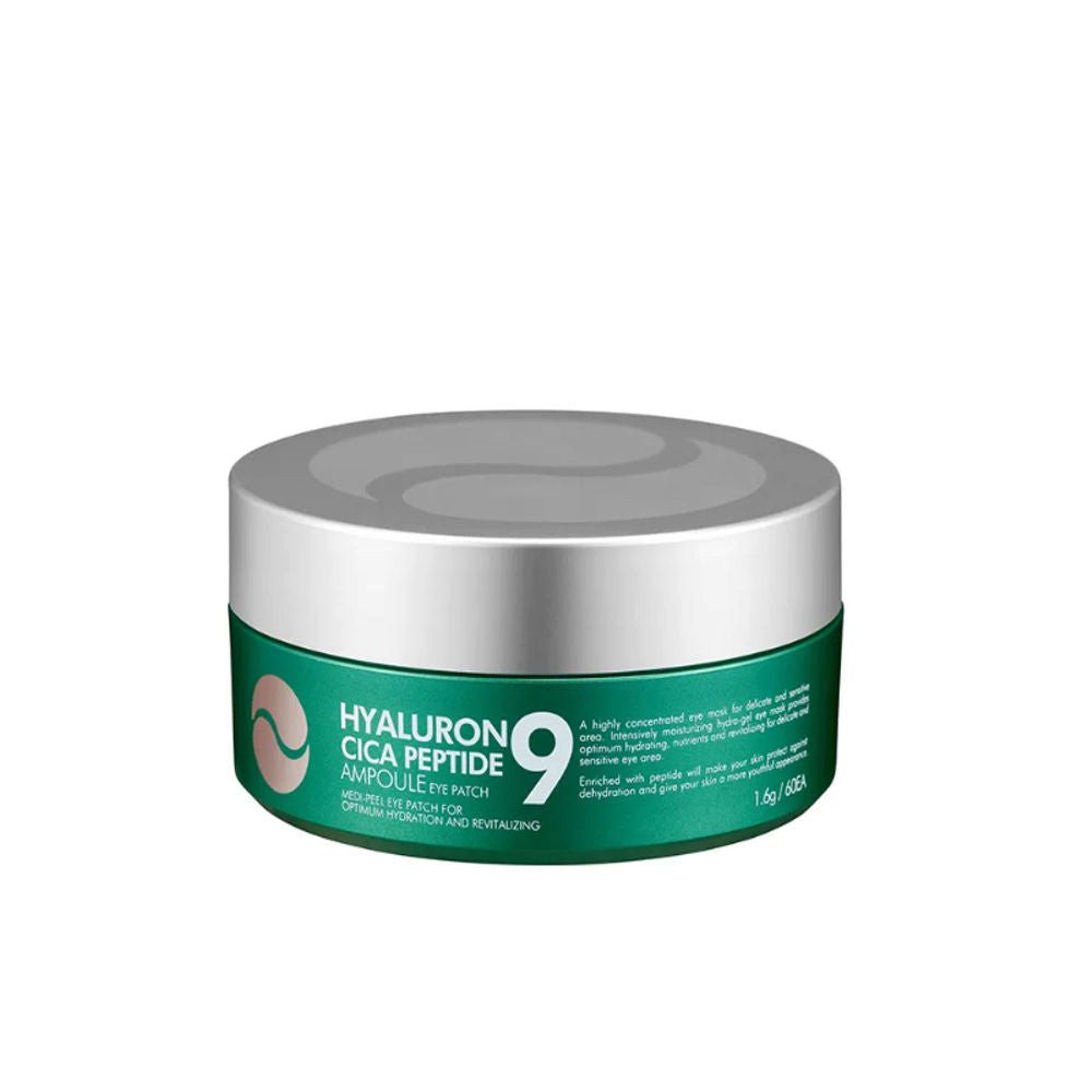 Medi-Peel Augencreme MEDI-PEEL, Hyaluron Cica Peptide 9 Ampoule Eye Patch – 60 Patches, Hochkonzentrierte Hydrogel-Augenpads mit Peptidkomplex