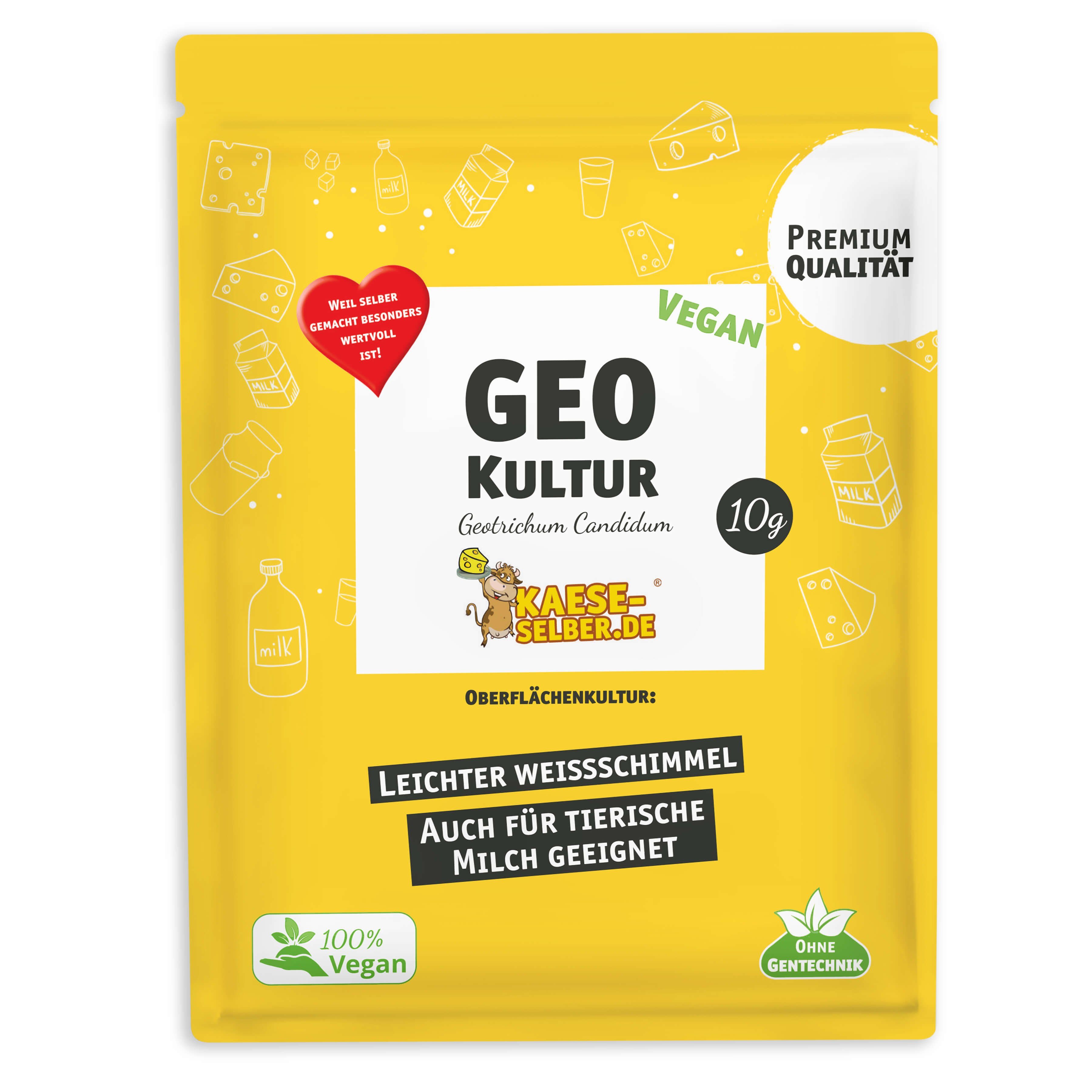KAESE-SELBER.DE Lebensmittelkulturen kaese-selber.de GEO Vegan Geotrichum Candidum, Vegan