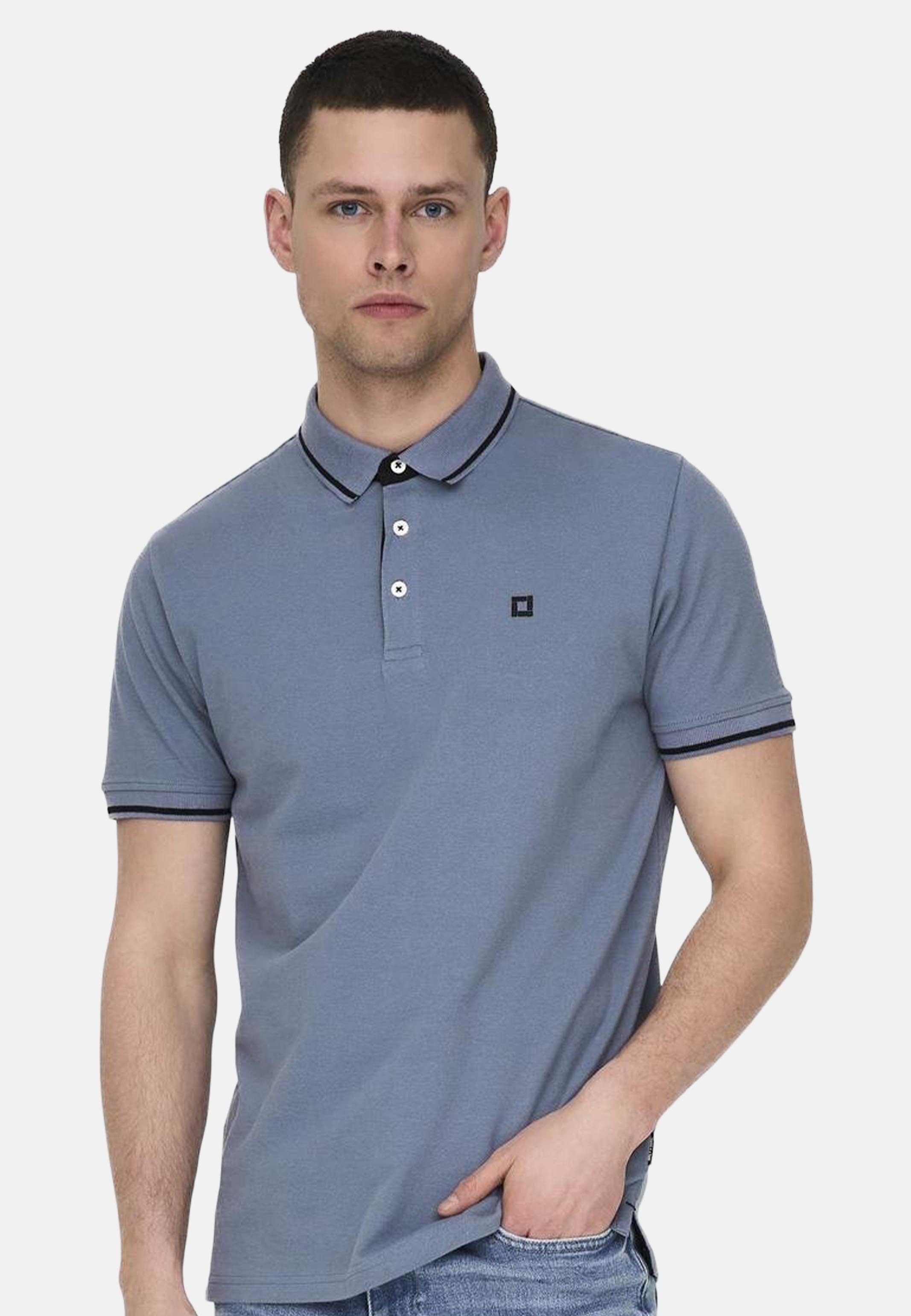ONLY & SONS Poloshirt 2er Pack Onsefletcher (Spar-Set, 2-tlg) Poloshirt - Baumwolle - Atmungsaktiv - Hochwertiger Piqué-Stoff