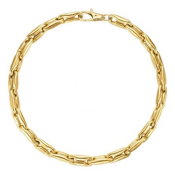 ROUGEMONT Edelstahlarmband Damen Königsarmband massives Glieder Armband Edelstahl Armband Gold, Rostfreier Edelstahl