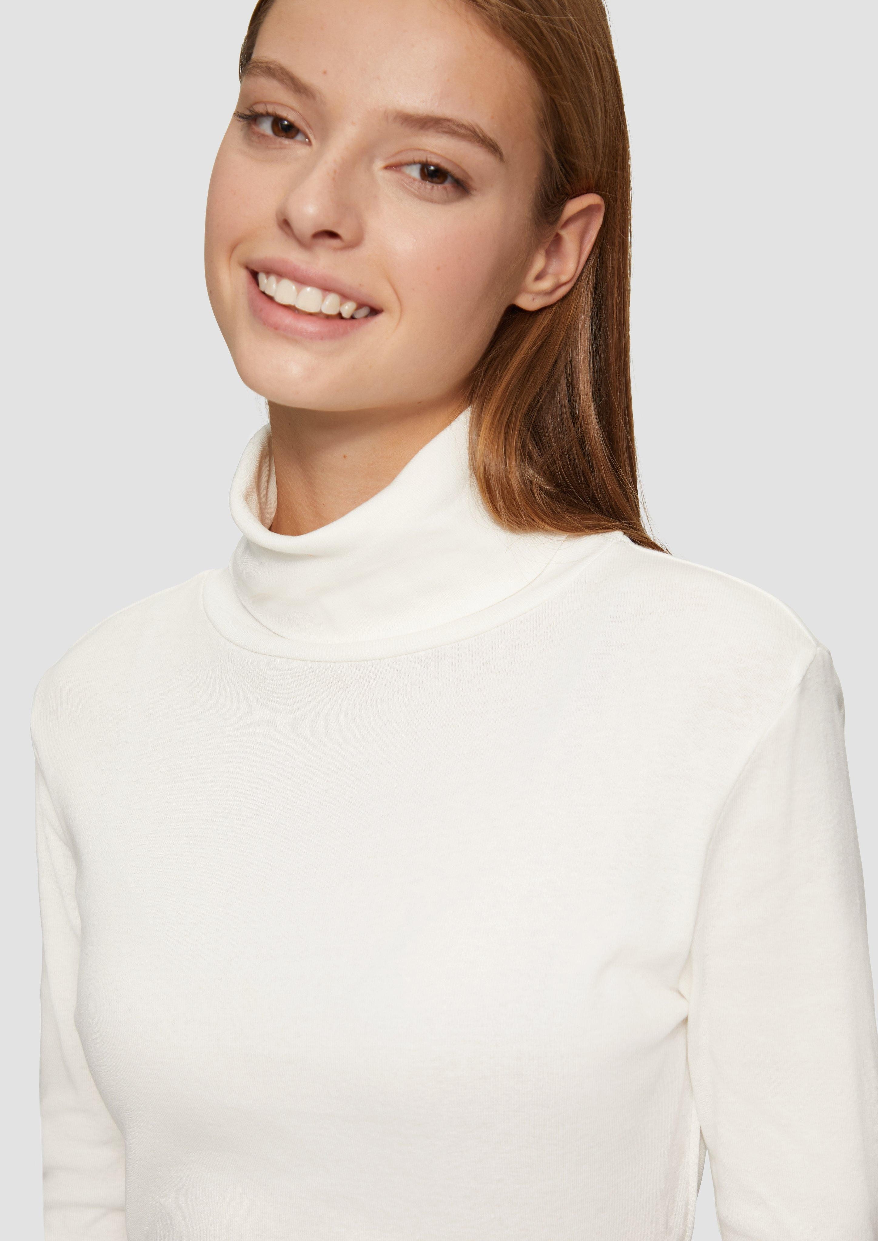QS Langarmshirt Langarmshirt mit Rollkragen günstig online kaufen