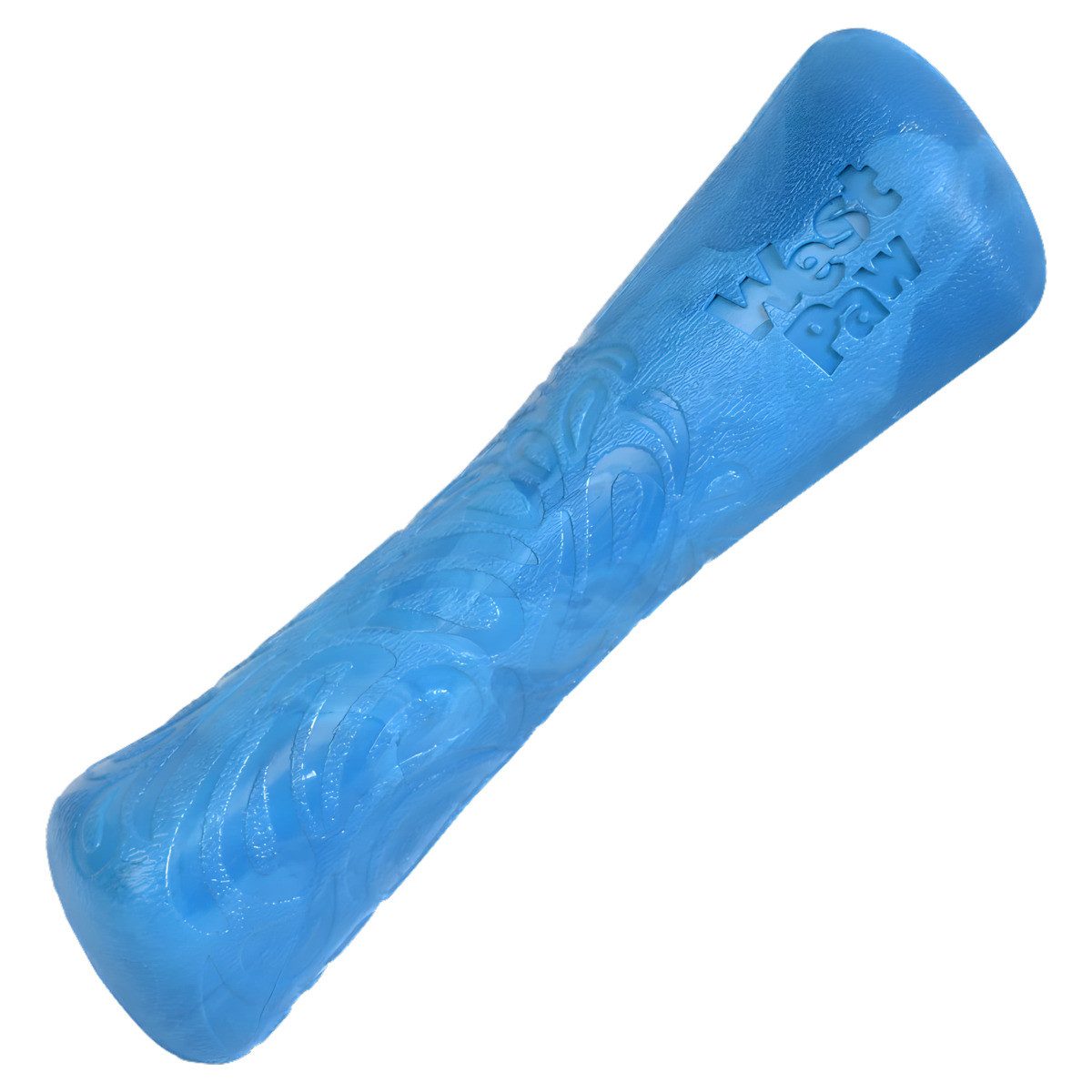 West Paw Spielknochen Hundespielzeug Zogoflex Seaflex Drifty blau