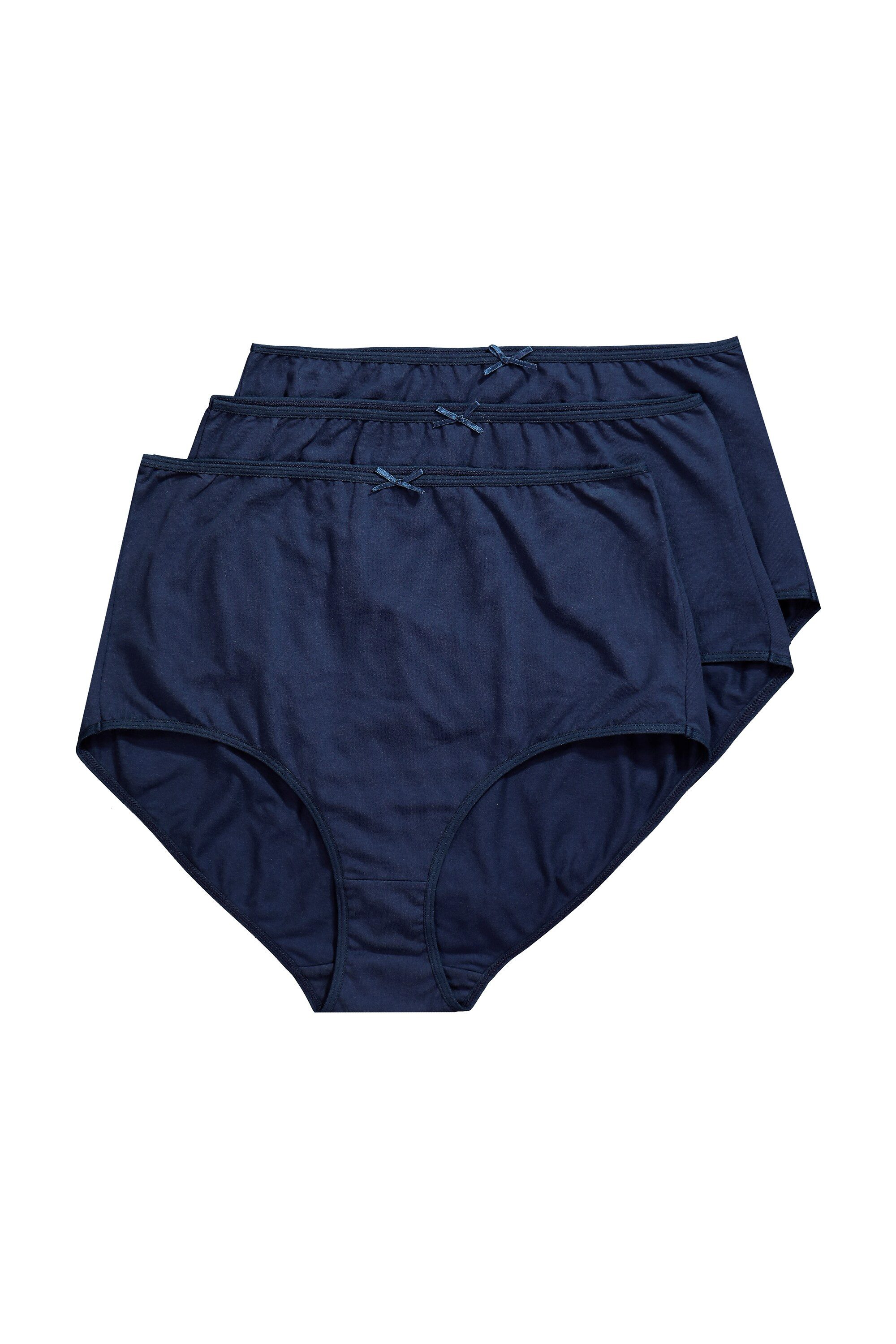 Ulla Popken Slip Maxislips 3er-Pack einfarbig