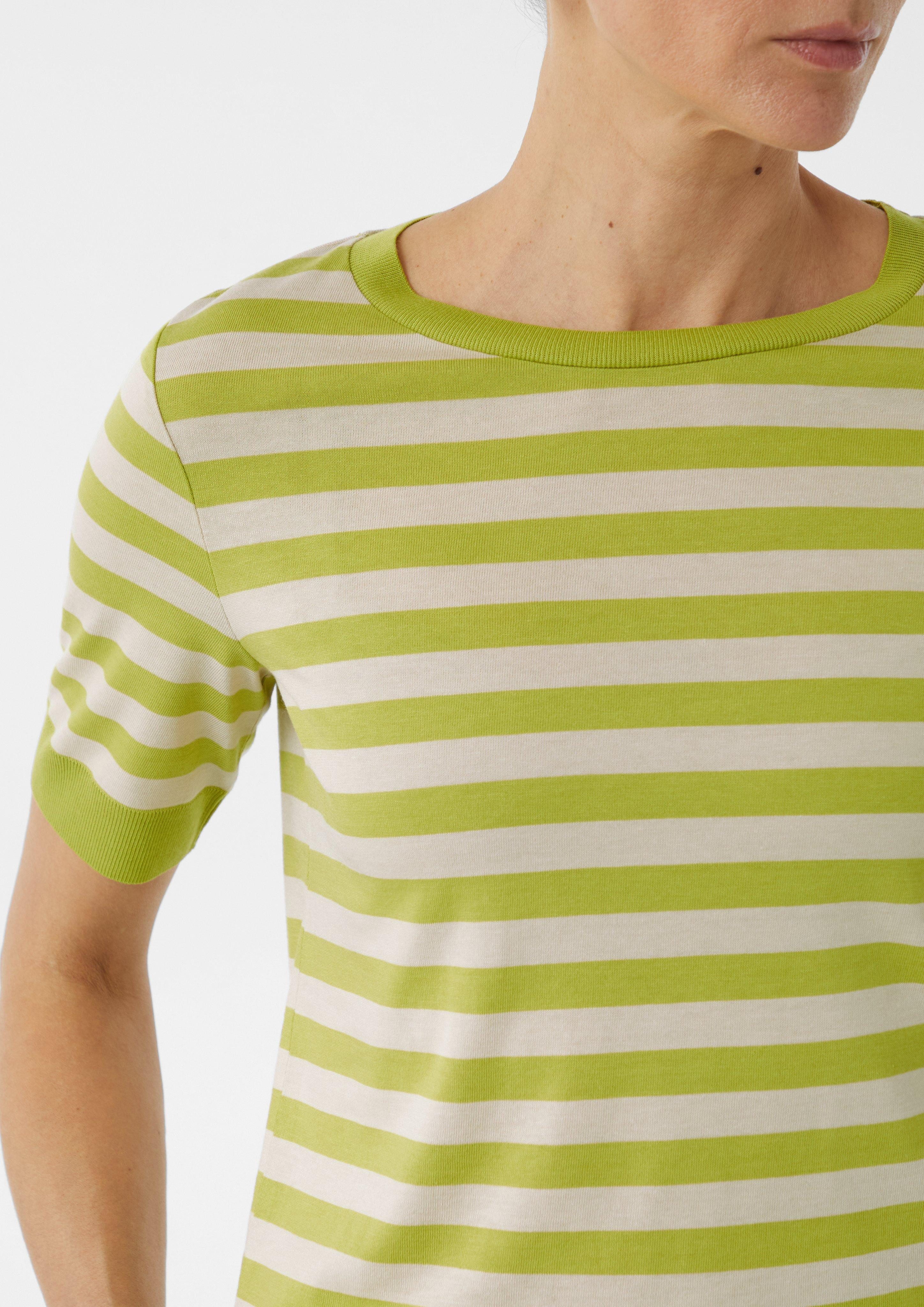 Comma Kurzarmshirt T-Shirt aus Strickjersey günstig online kaufen