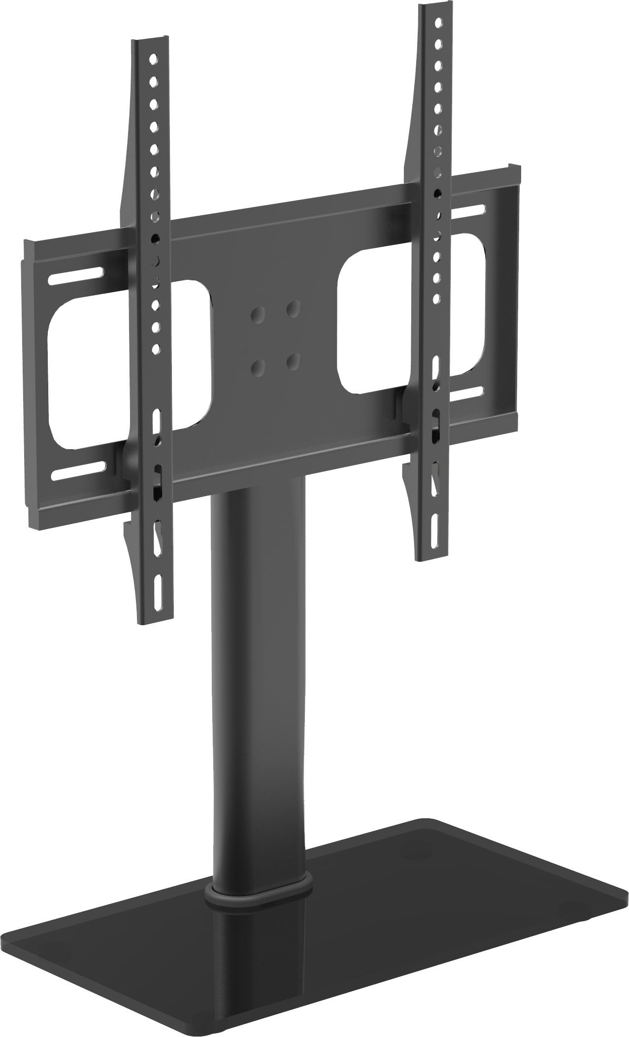 VCM TV-Ständer B-TTS-400 B. 46 x T. 24 x H. 67 cm, (bis 55 Zoll, 1, TV Standfuß Aufsatz Erhöhung, Fernseh Ständer aus hochwertigem Stahl)