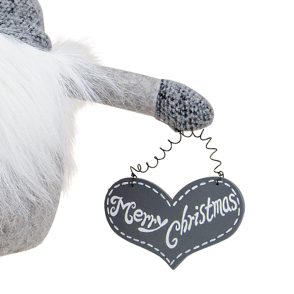 matches21 HOME & HOBBY Dekofigur Weihnachtswichtel Figur 70 cm grau (1 St) günstig online kaufen