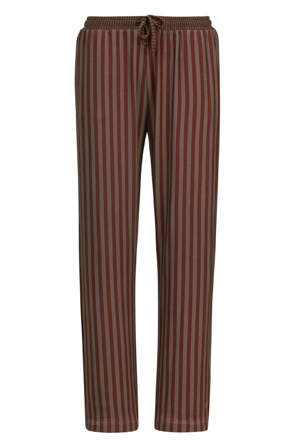 PiP Studio Loungehose Belin Sumo Stripe Trousers Long 51500718-734 brown/red